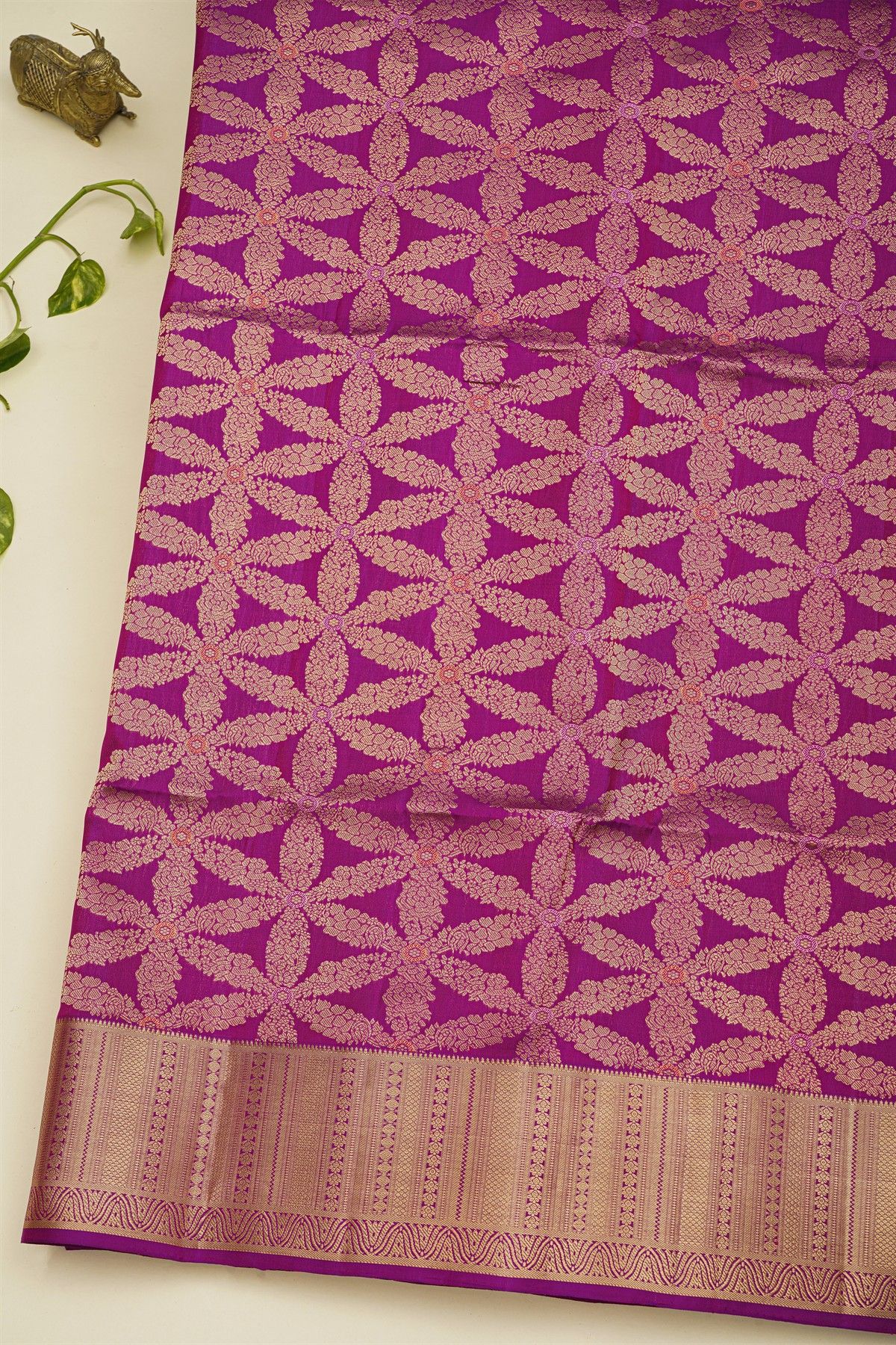 Coimbatore Soft Silk Dark Purple Saree