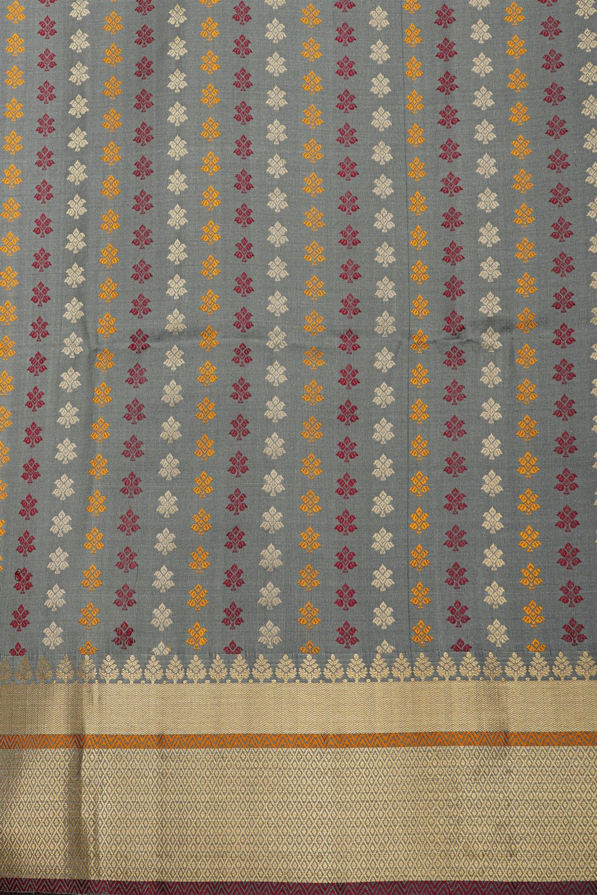 Coimbatore Soft Silk Grey Saree