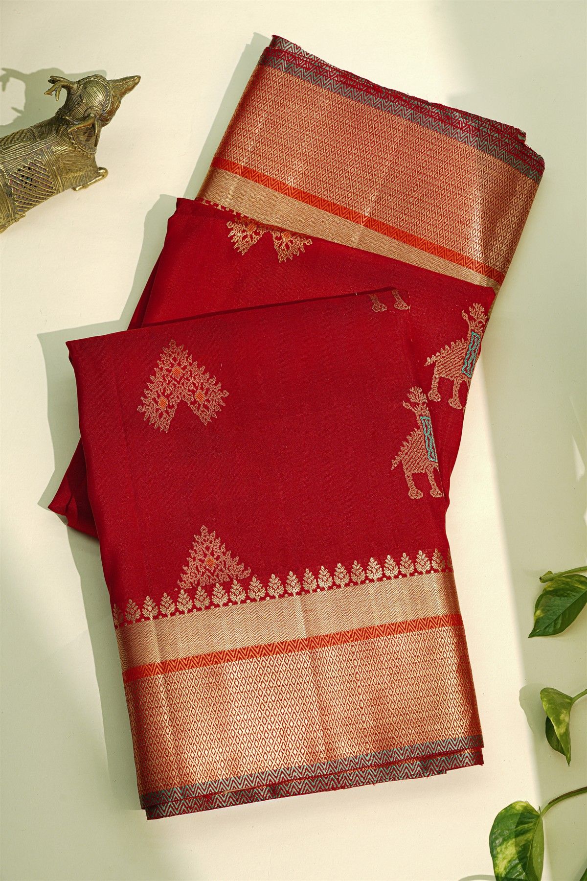 Coimbatore Soft Silk Red Saree