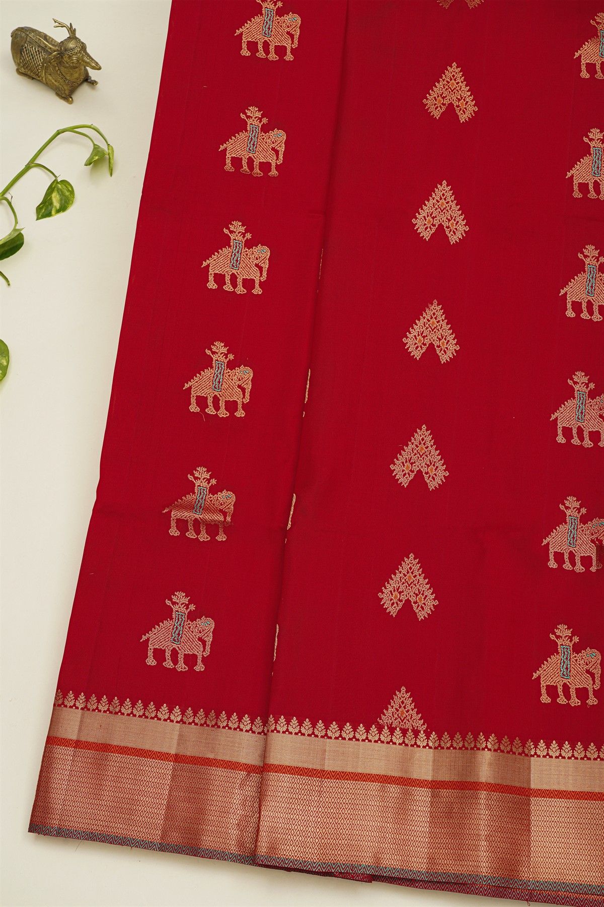 Coimbatore Soft Silk Red Saree