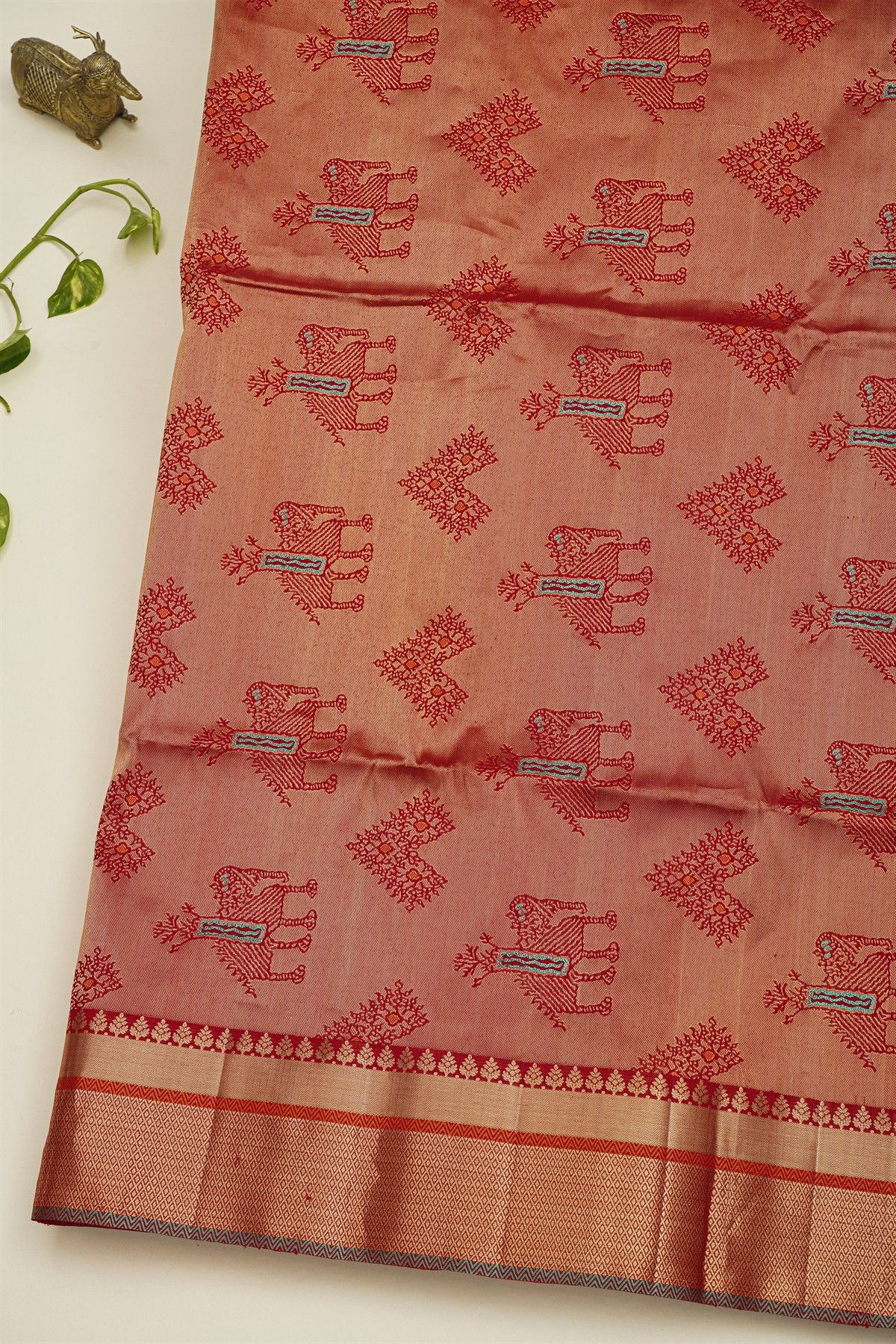 Coimbatore Soft Silk Red Saree