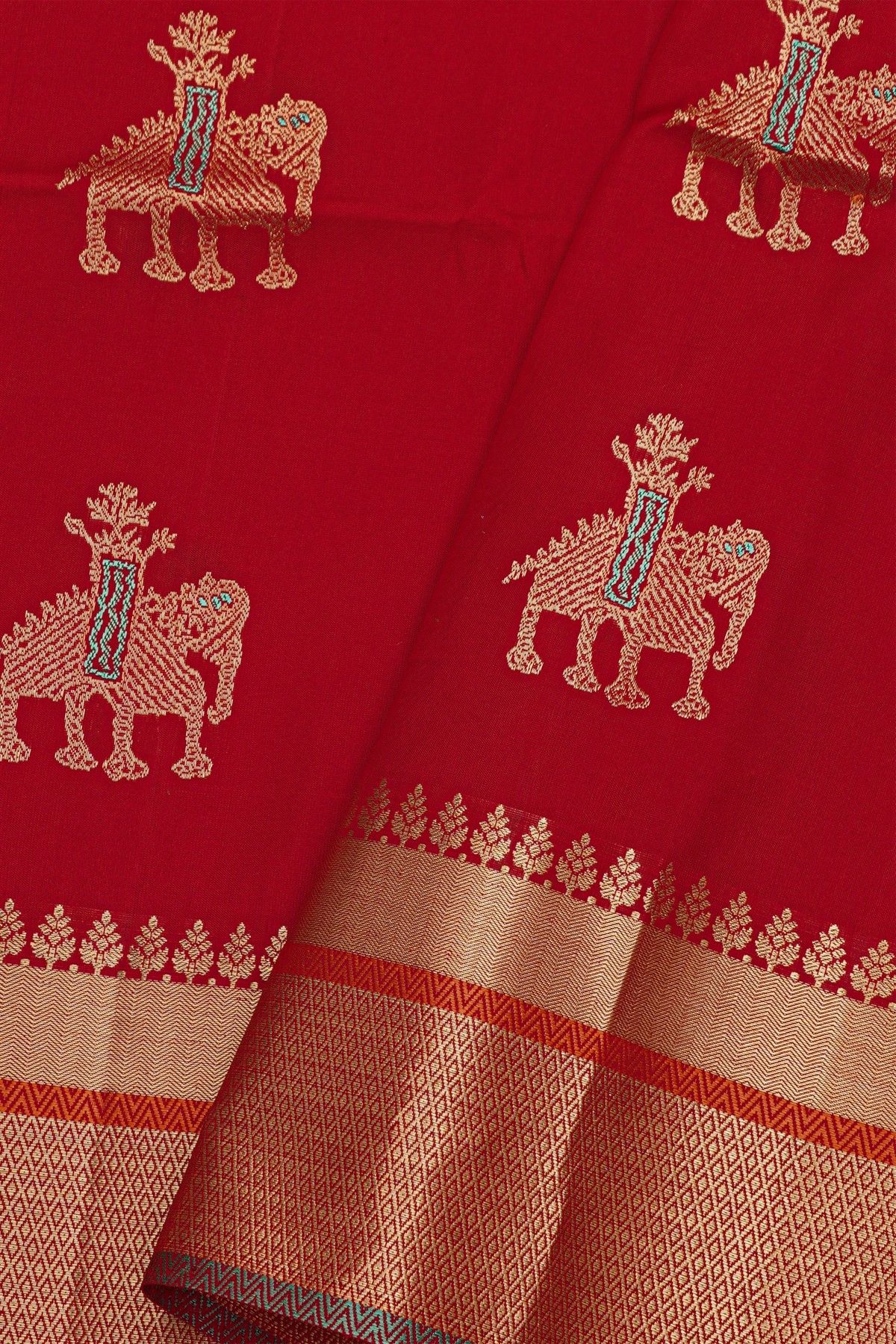 Coimbatore Soft Silk Red Saree