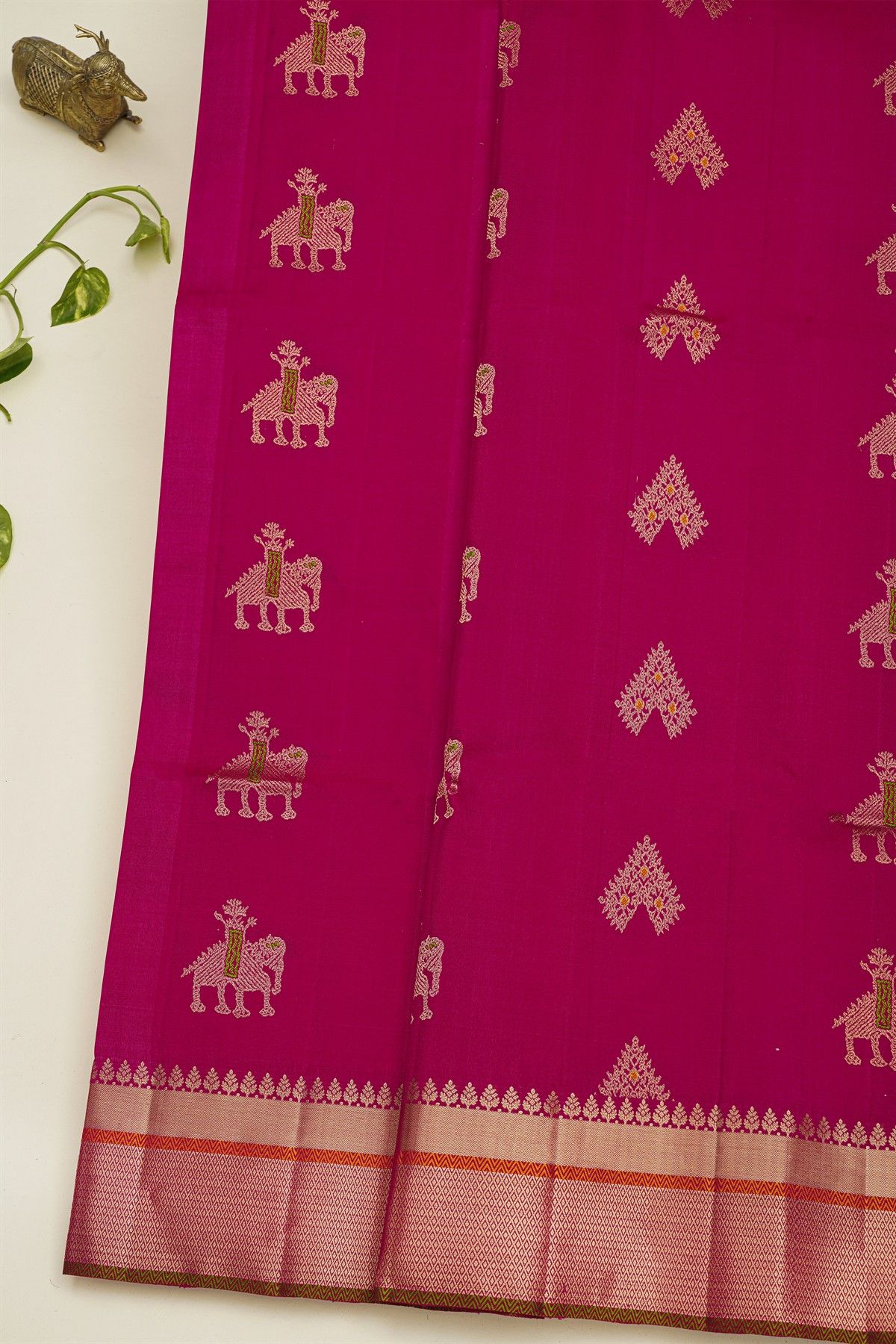 Coimbatore Soft Silk Magenta Saree