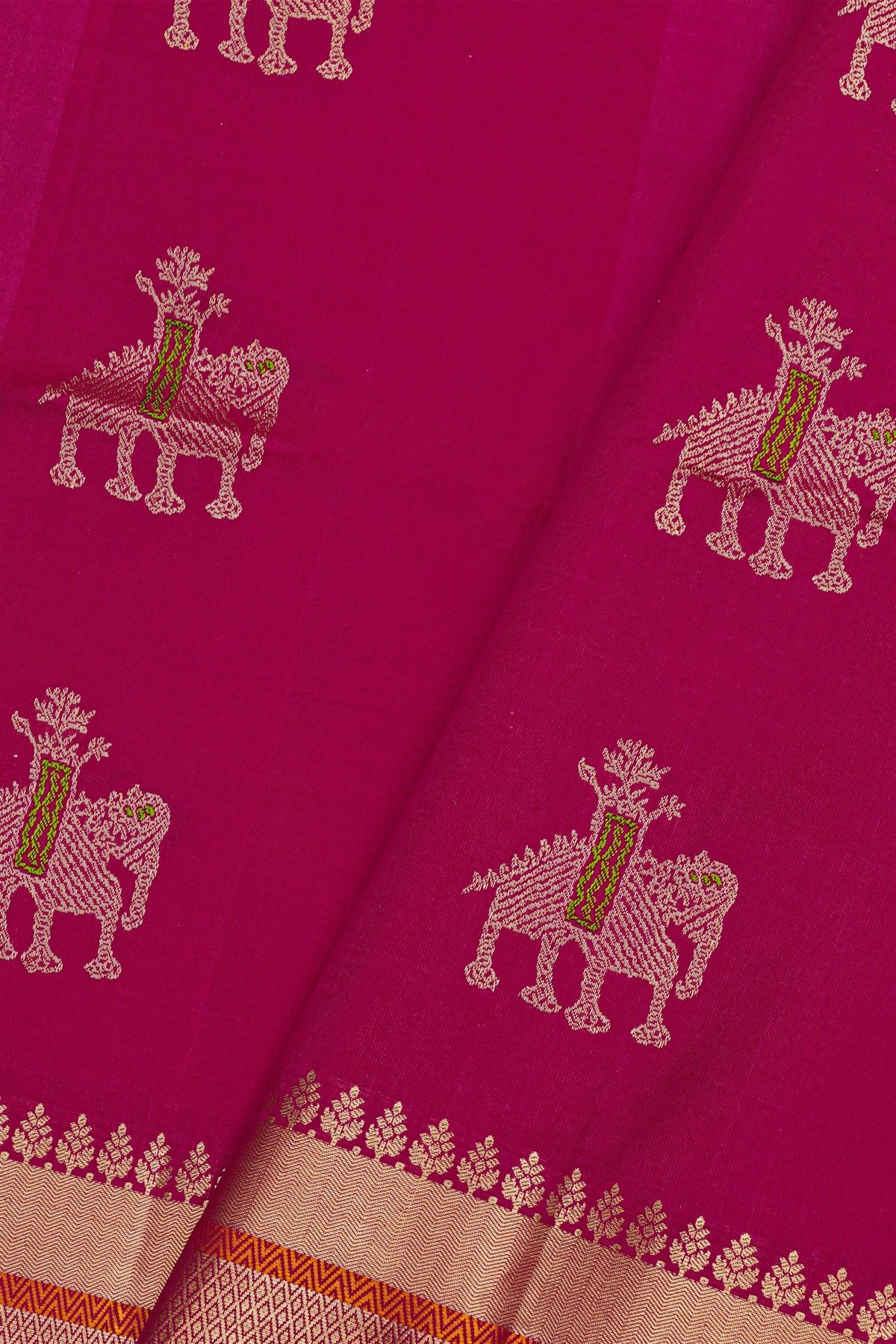 Coimbatore Soft Silk Magenta Saree