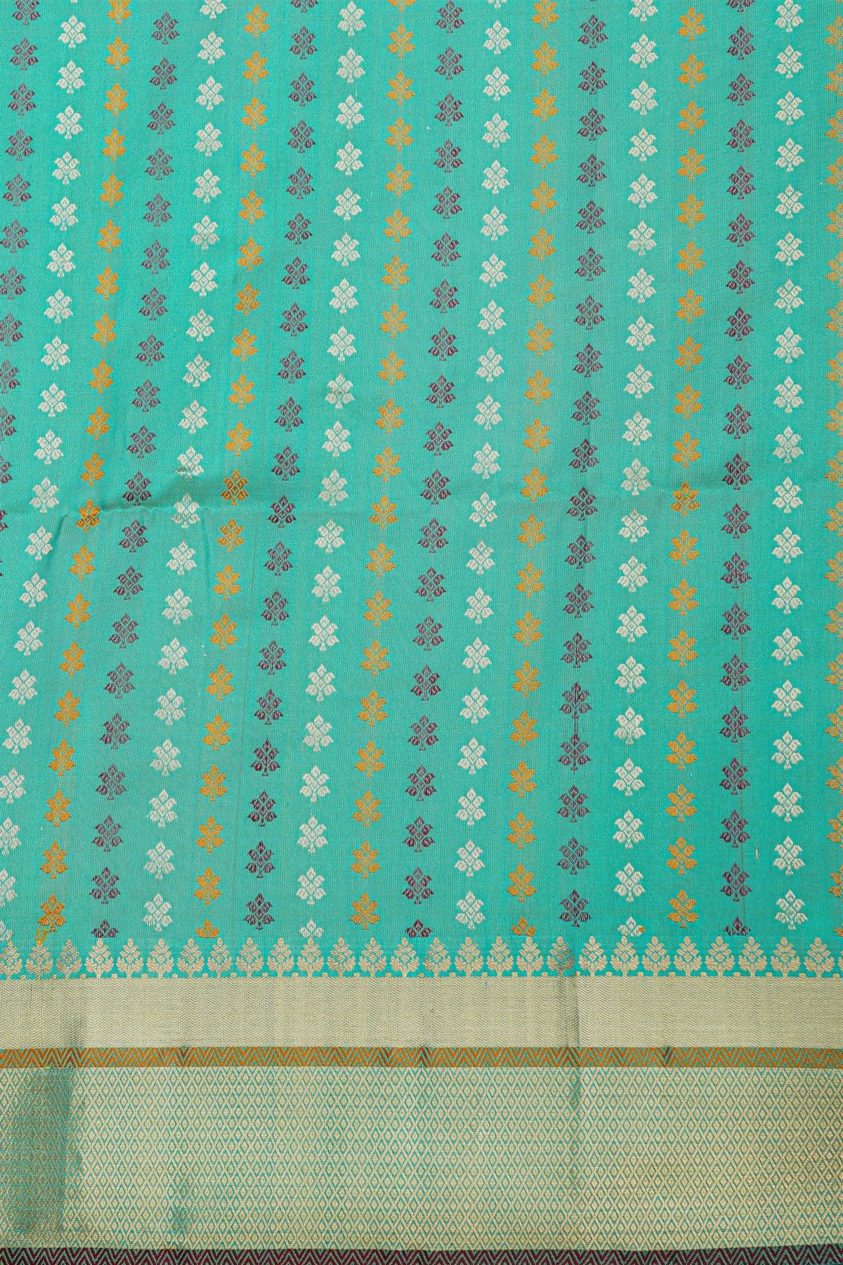Coimbatore Soft Silk Sea Green Saree