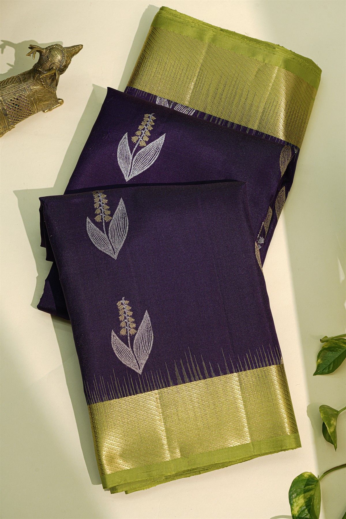 Coimbatore Soft Silk Navy Blue Saree