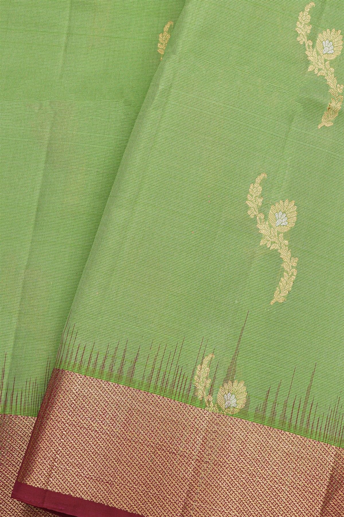 Coimbatore Soft Silk Pista Green Saree