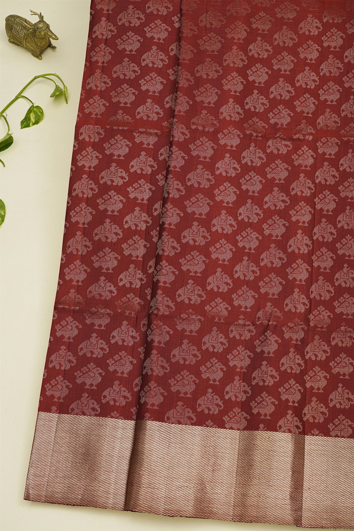Coimbatore Soft Silk Maroon Saree