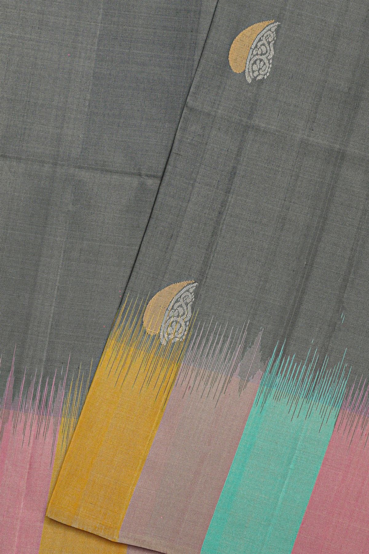 Coimbatore Soft Silk Grey Saree