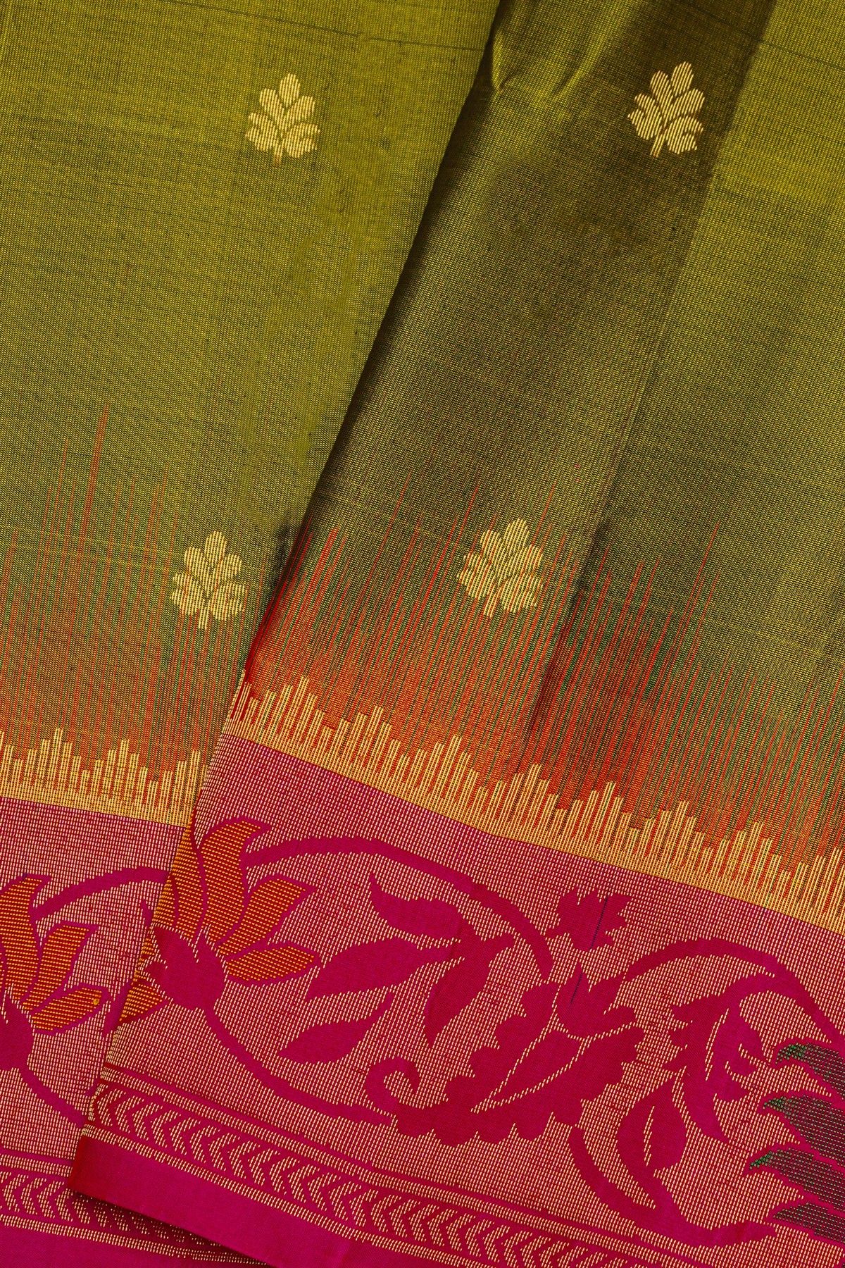 Coimbatore Soft Silk Mehendi Green Saree