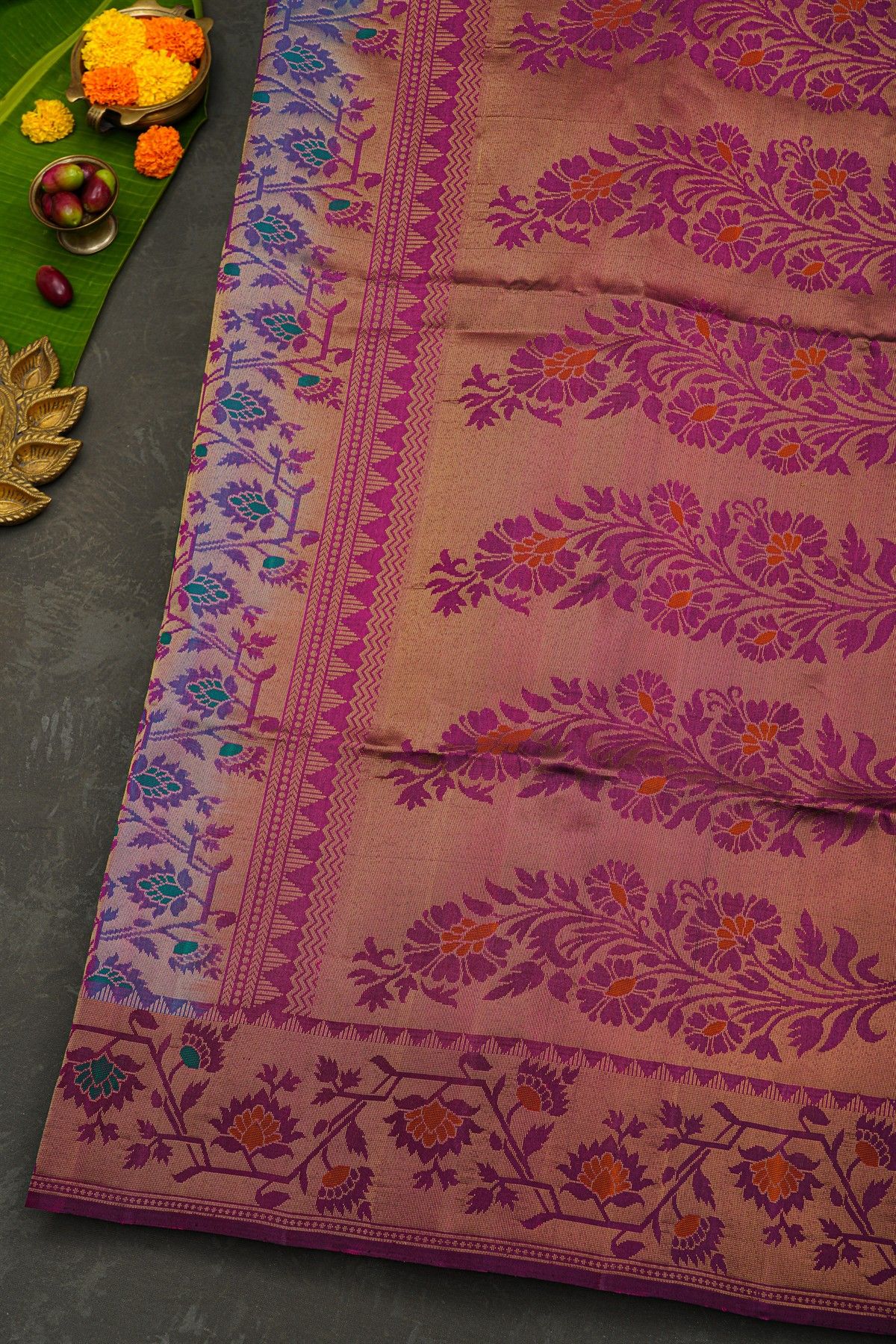 Coimbatore Soft Silk Sea Blue Saree