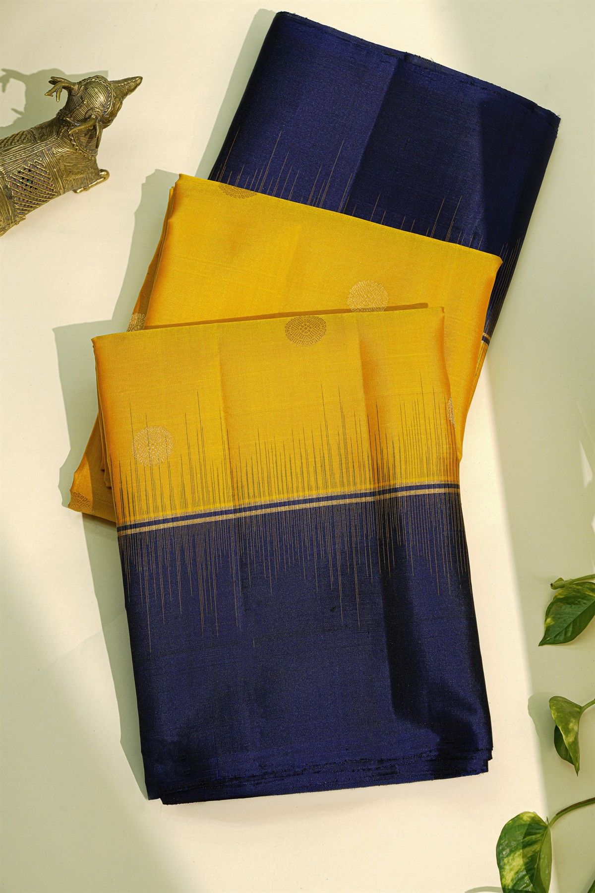 Coimbatore Soft Silk Yellow Saree