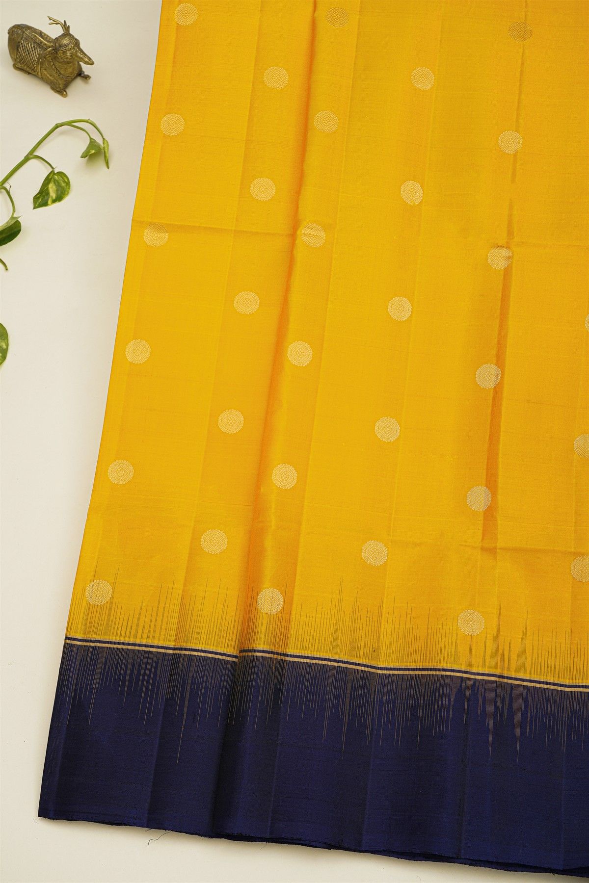 Coimbatore Soft Silk Yellow Saree