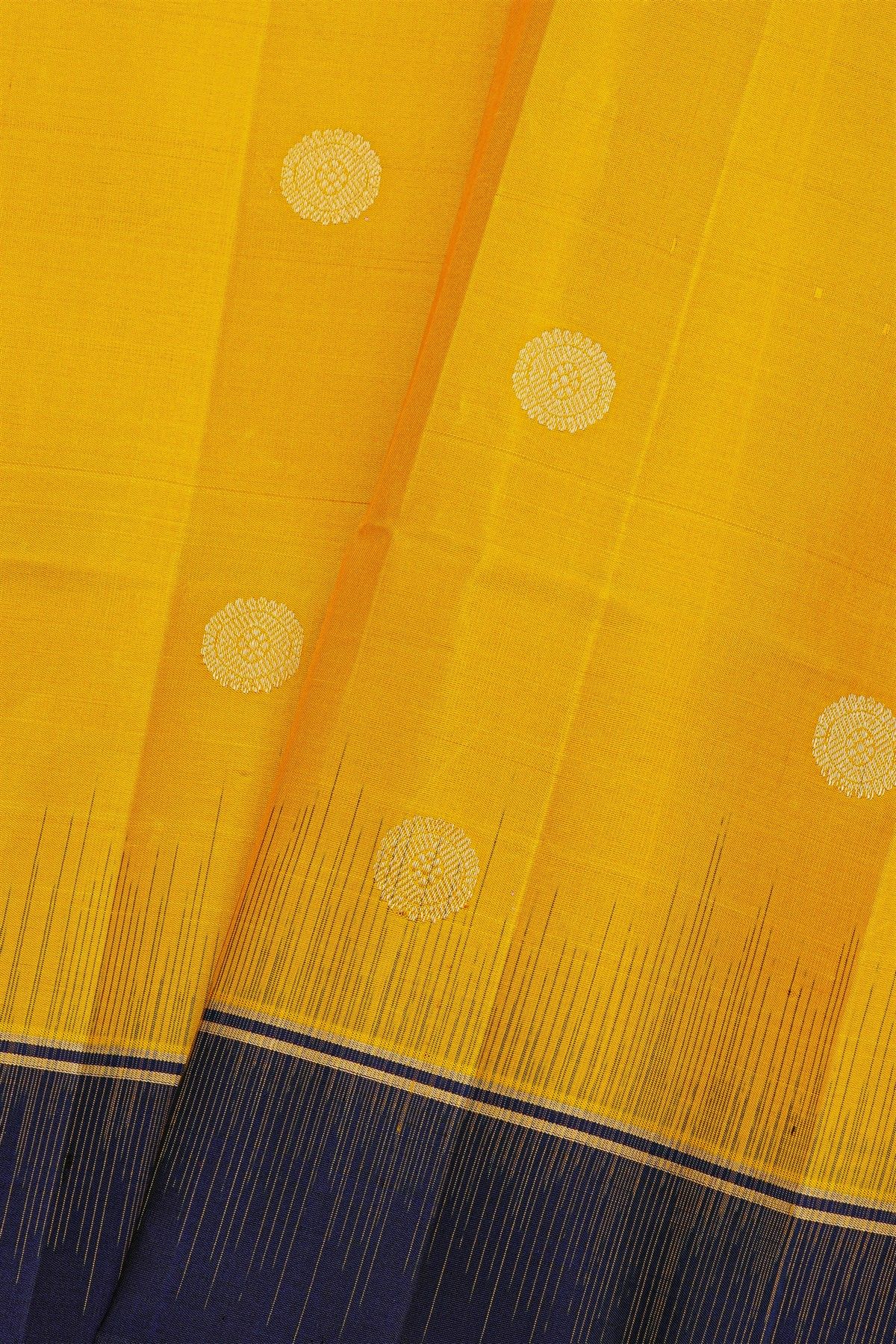 Coimbatore Soft Silk Yellow Saree