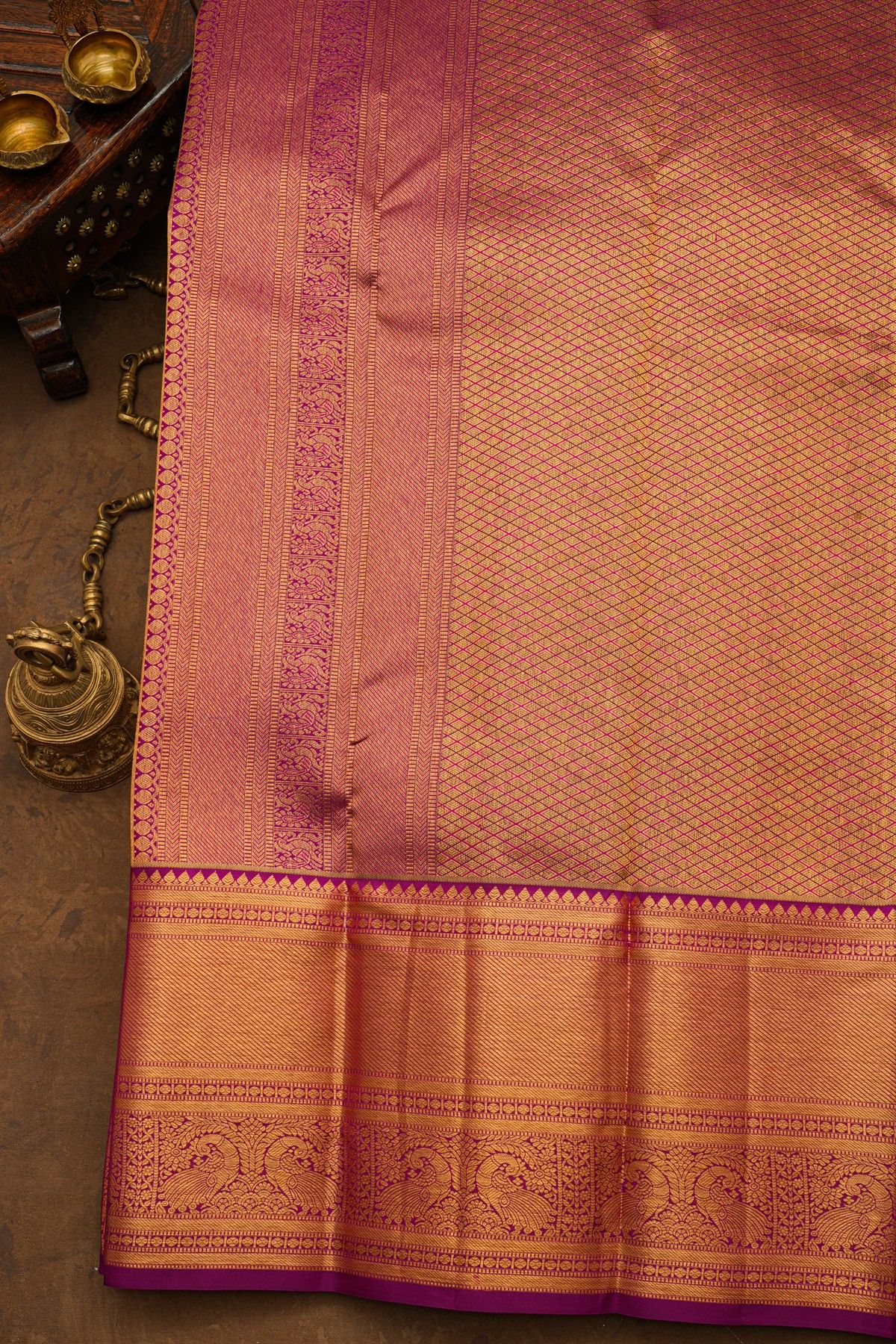 Kancheepuram Silk Sky Blue Saree