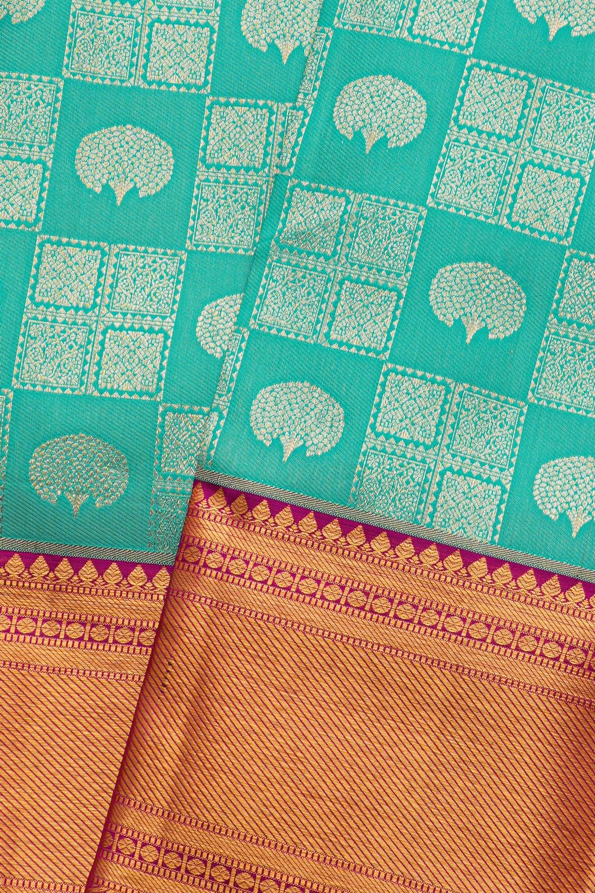 Kancheepuram Silk Sky Blue Saree