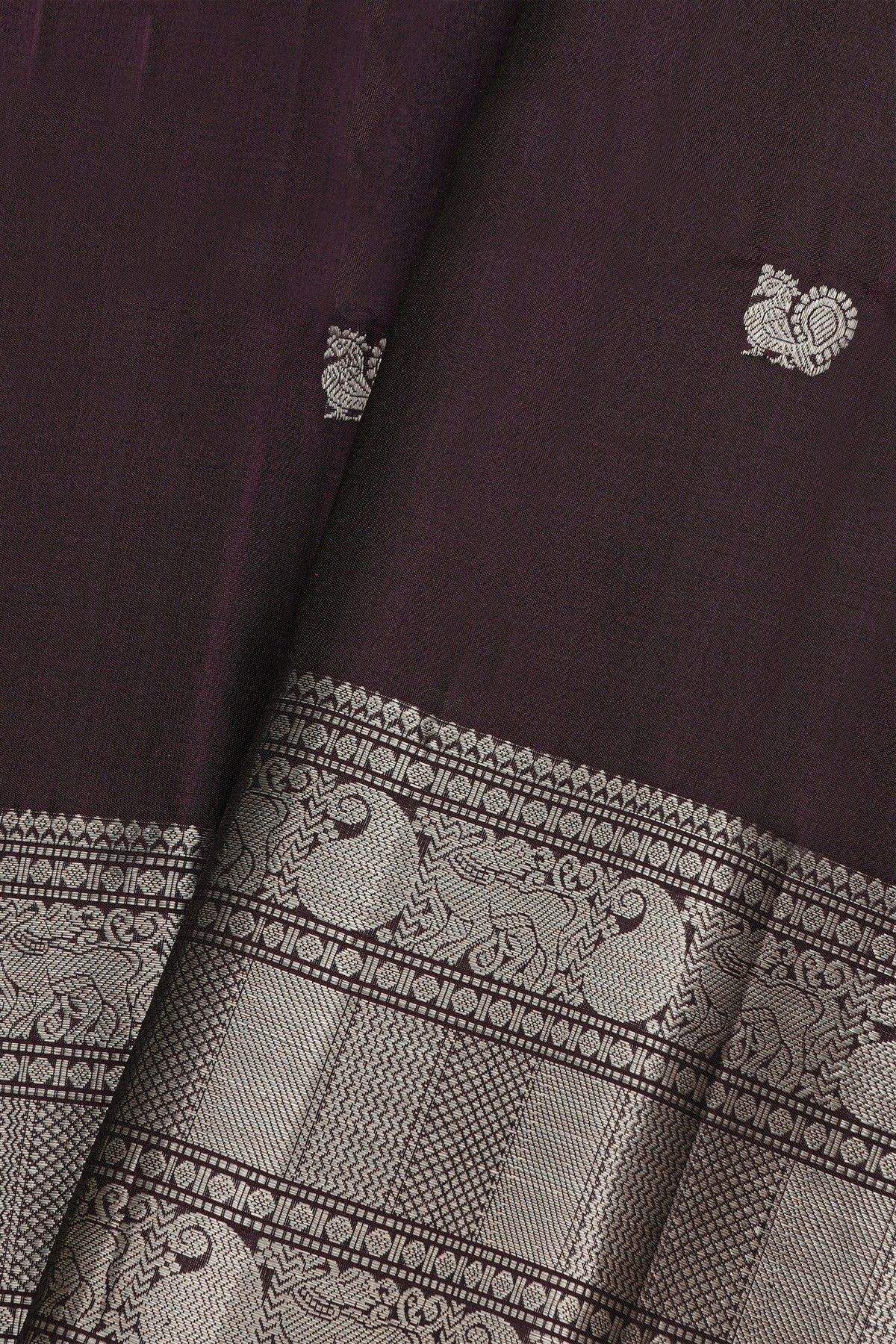 Coimbatore Soft Silk Dark Wine Saree