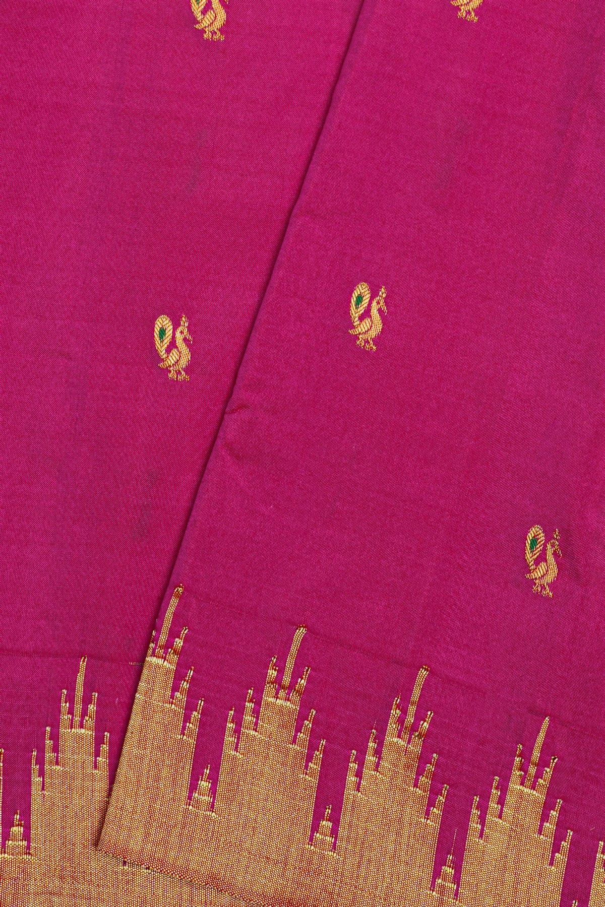 Paithani Silk Magenta Saree