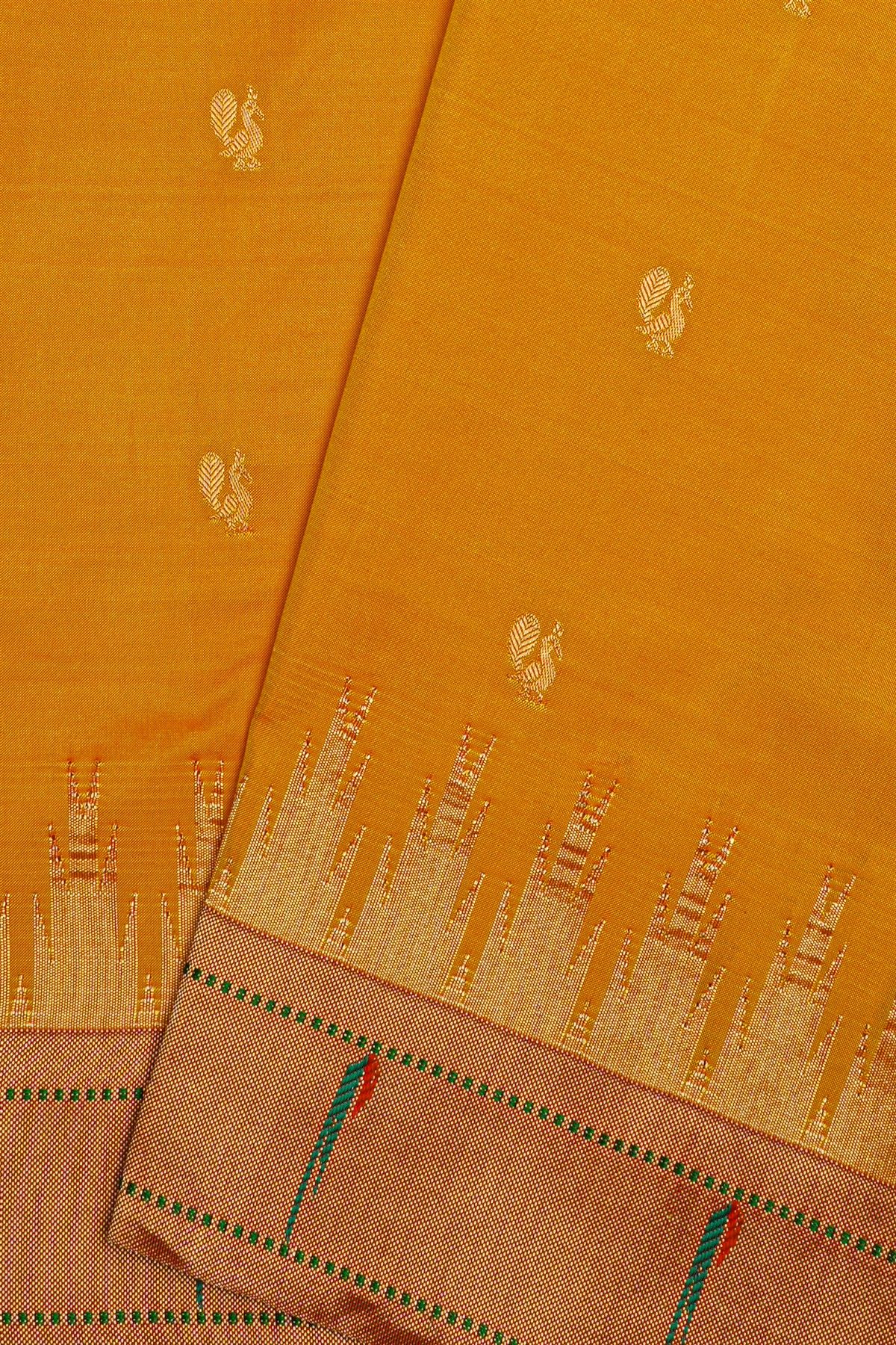 Paithani Silk Mustard Saree