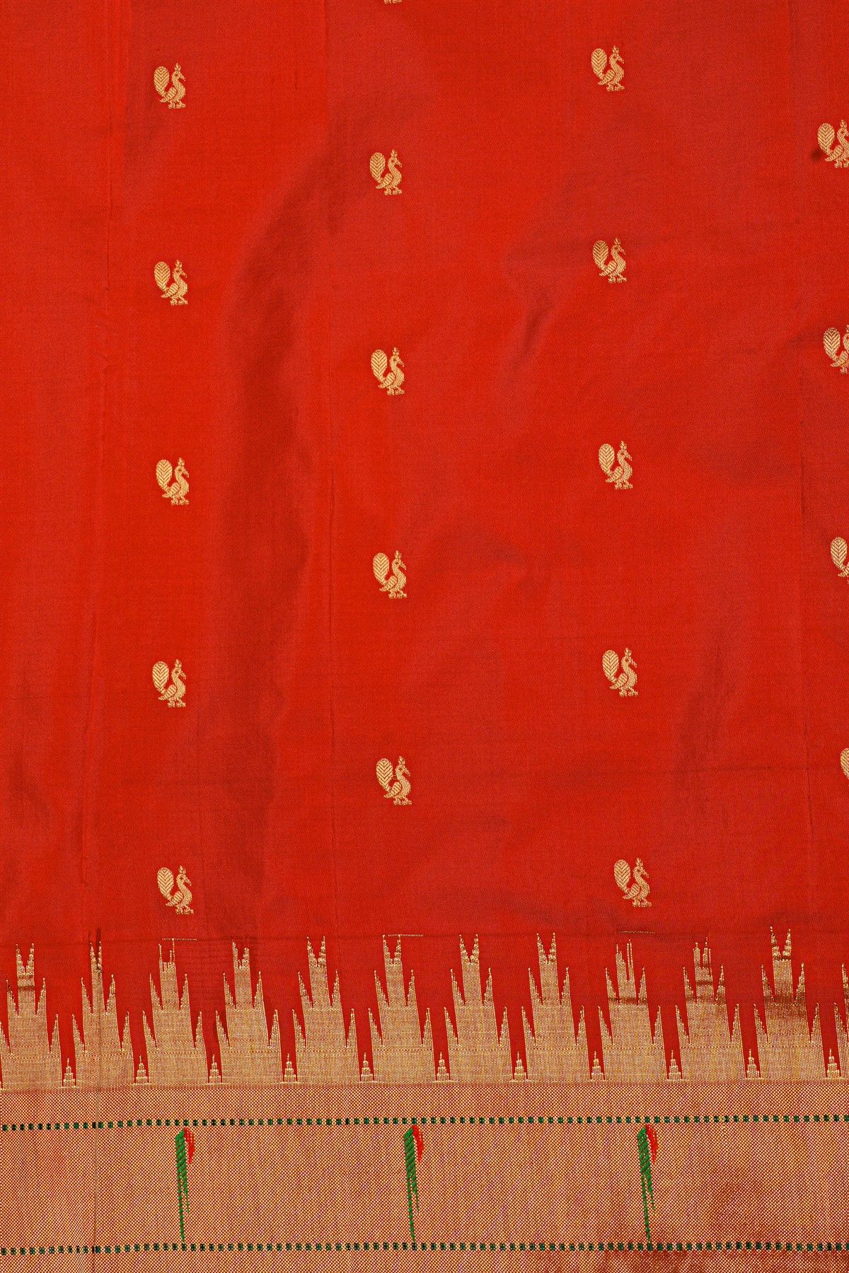 Paithani Silk Parrot Green Saree