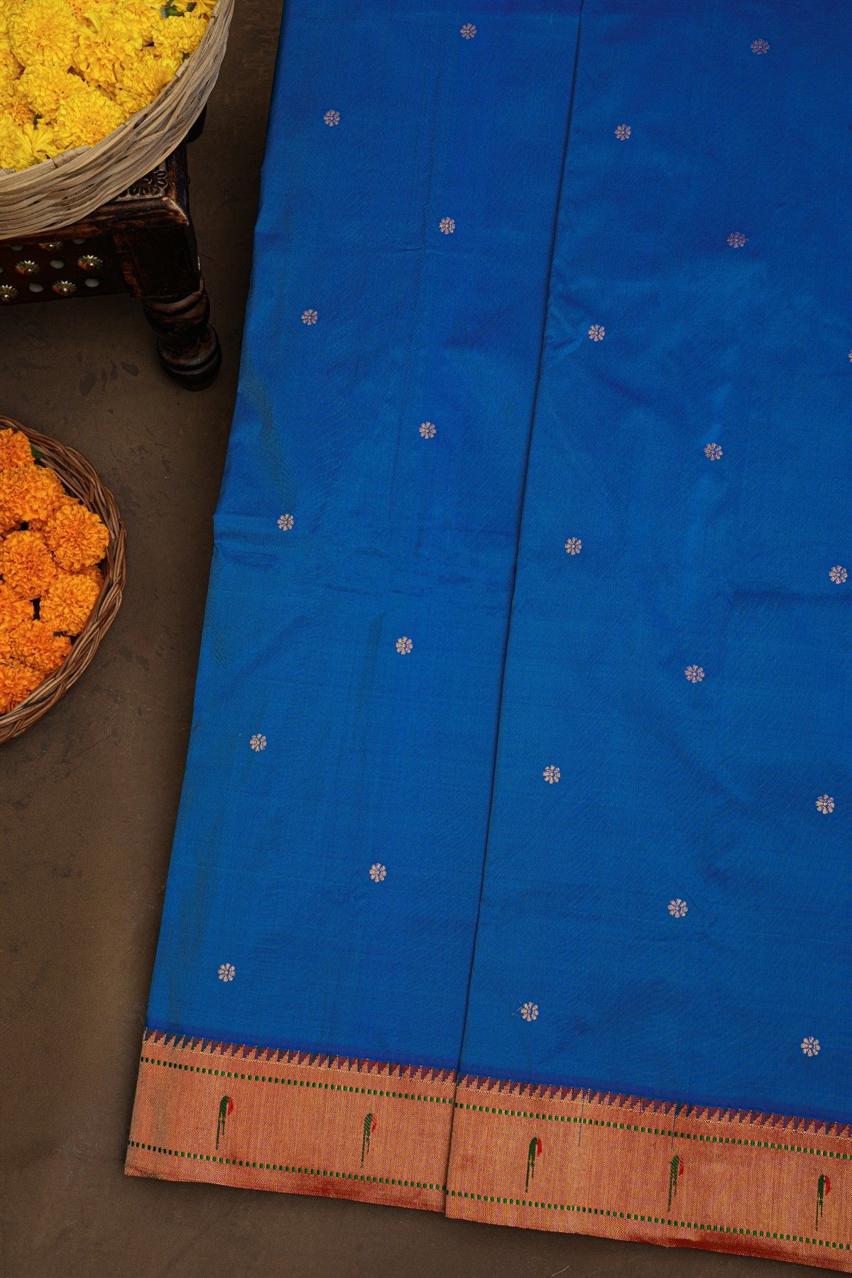 Paithani Silk Blue Saree
