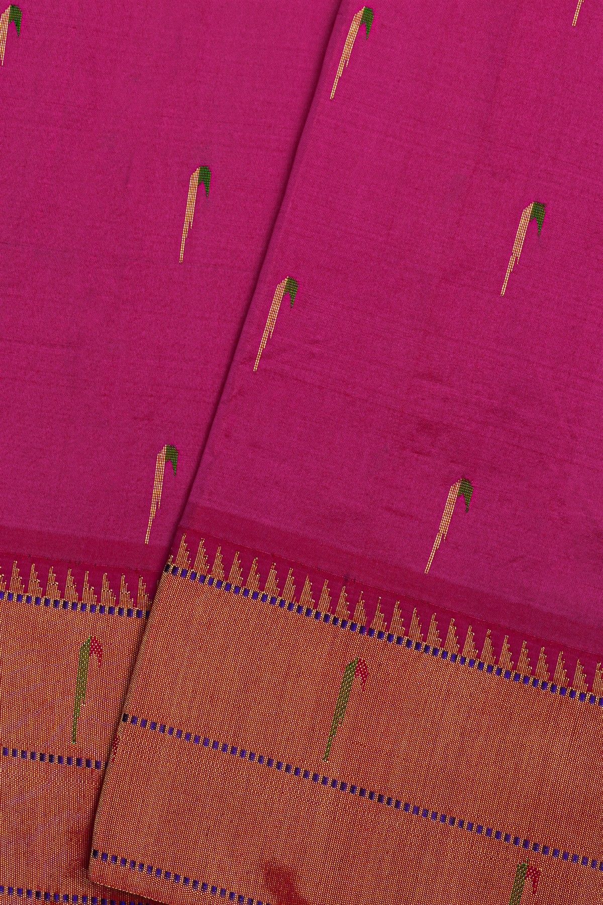 Paithani Silk Magenta Saree