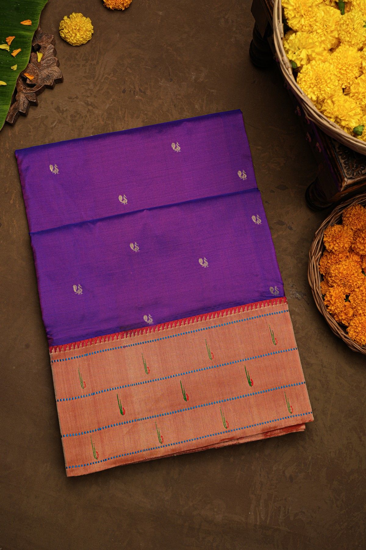 Paithani Silk Purple Saree
