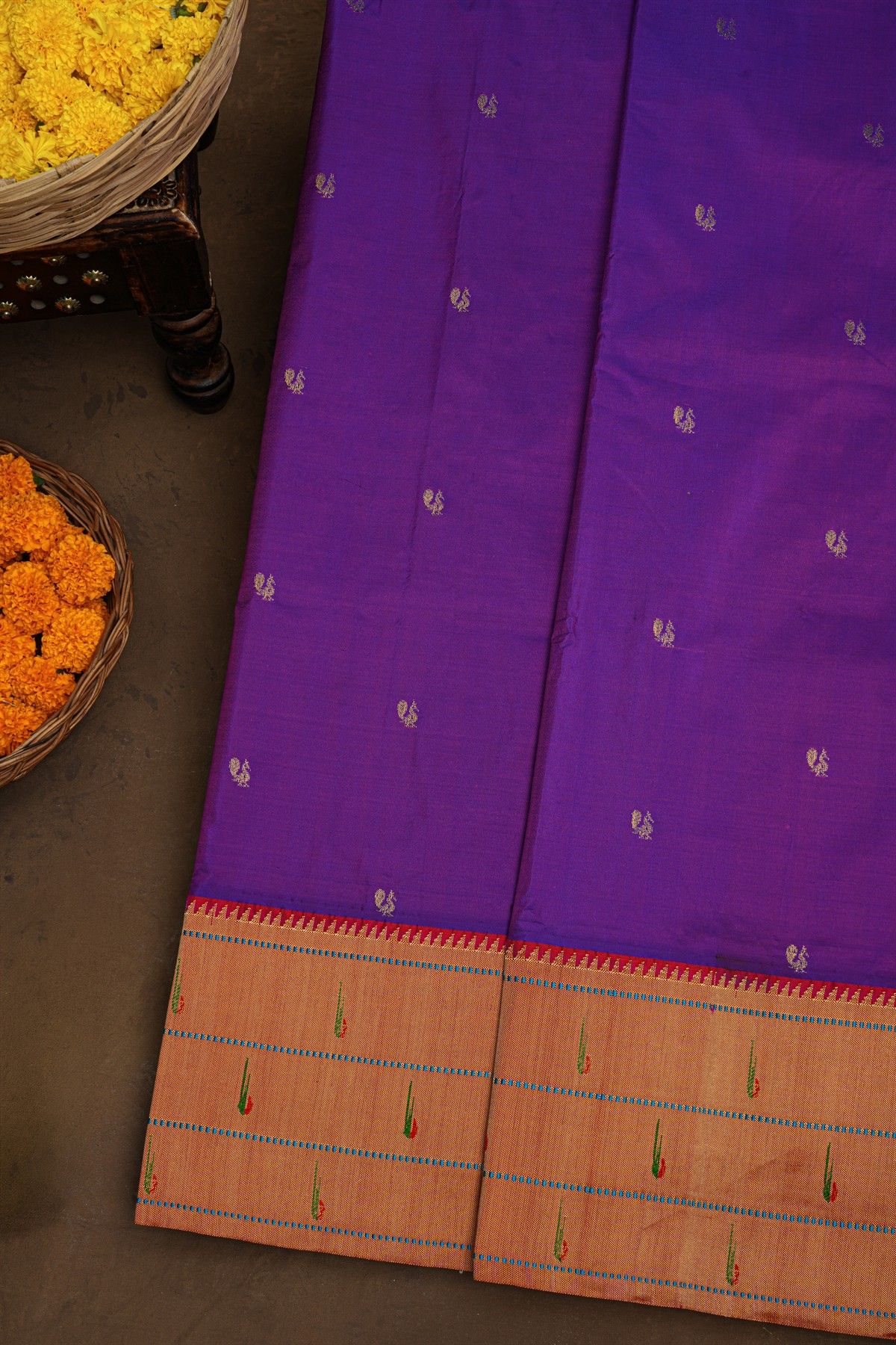 Paithani Silk Purple Saree