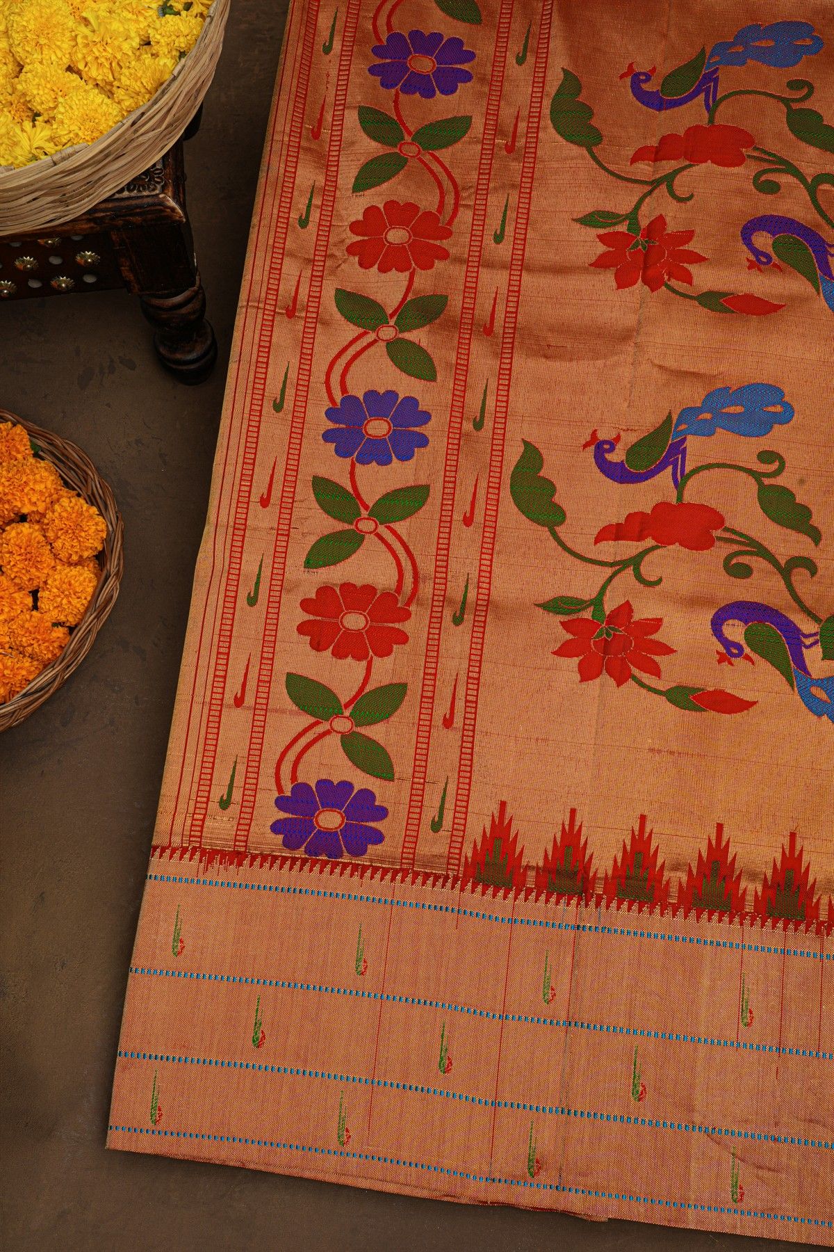 Paithani Silk Purple Saree