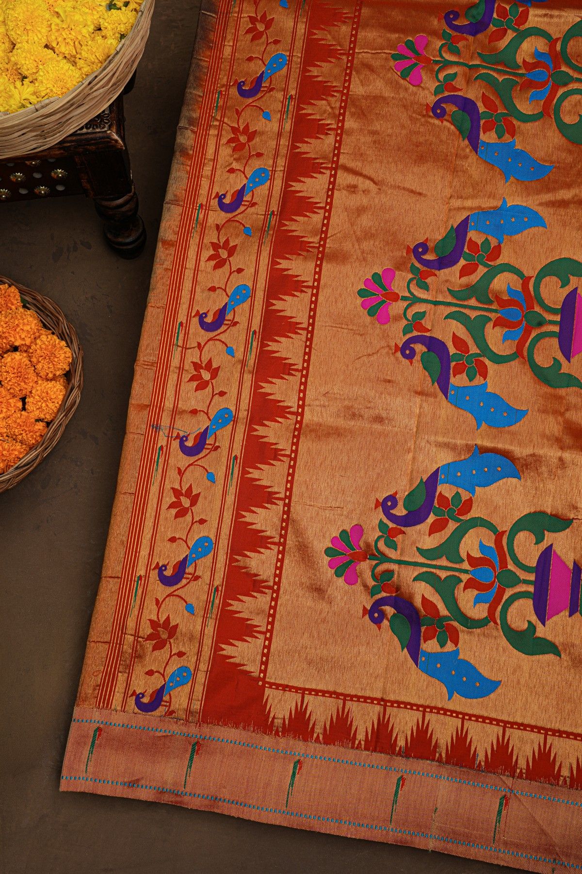 Paithani Silk Blue Saree
