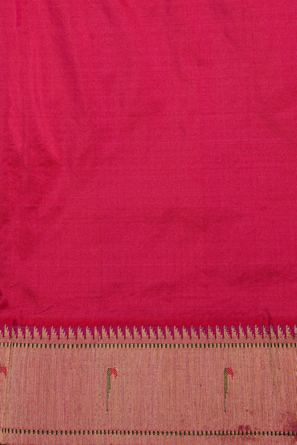Paithani Silk Bottle Green Saree