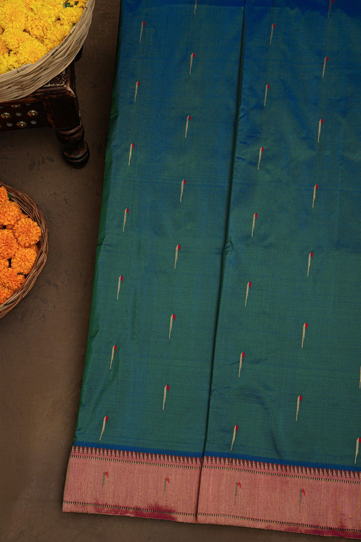 Paithani Silk Dual Colour Saree