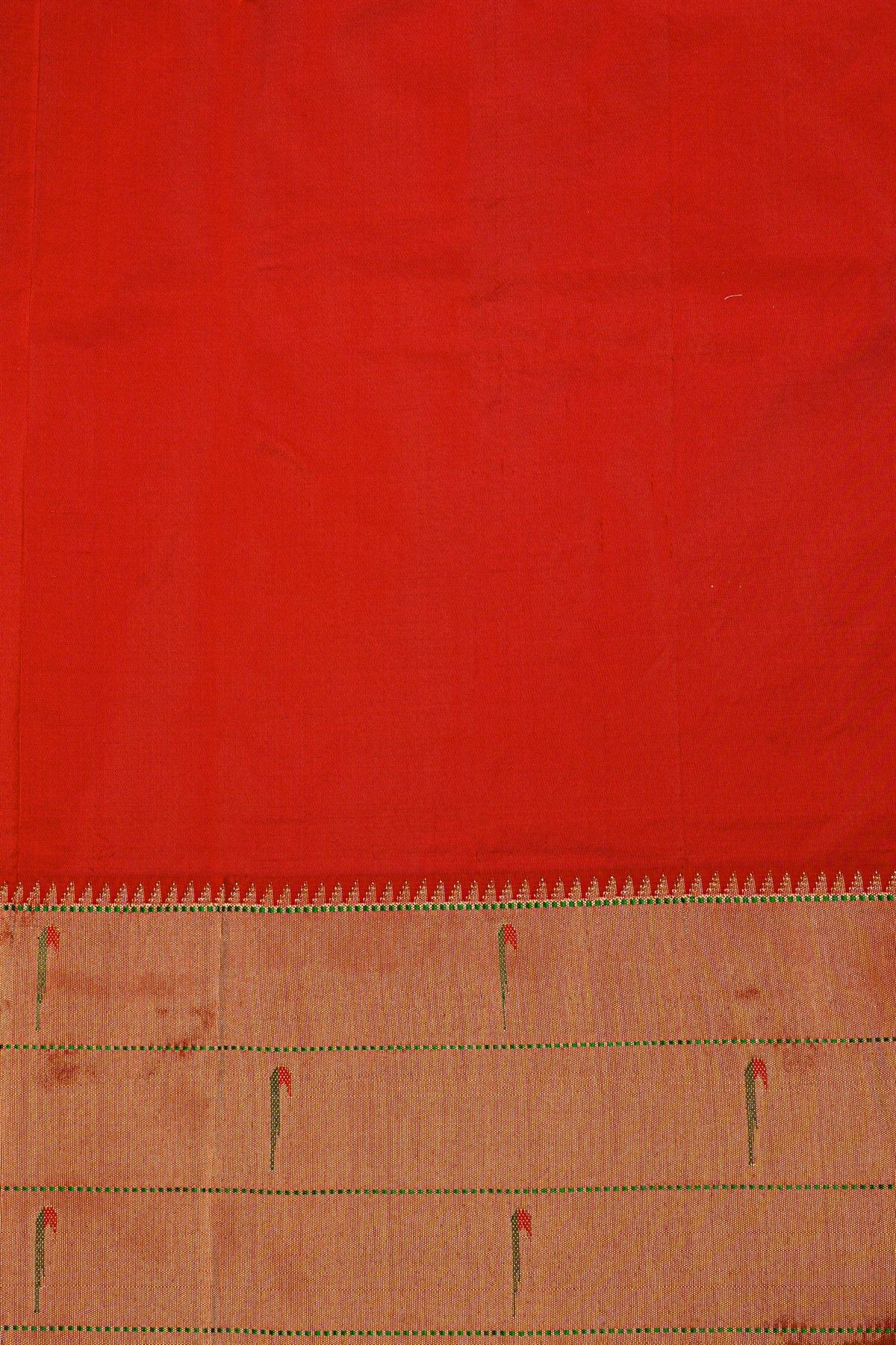 Paithani Silk Off White Saree