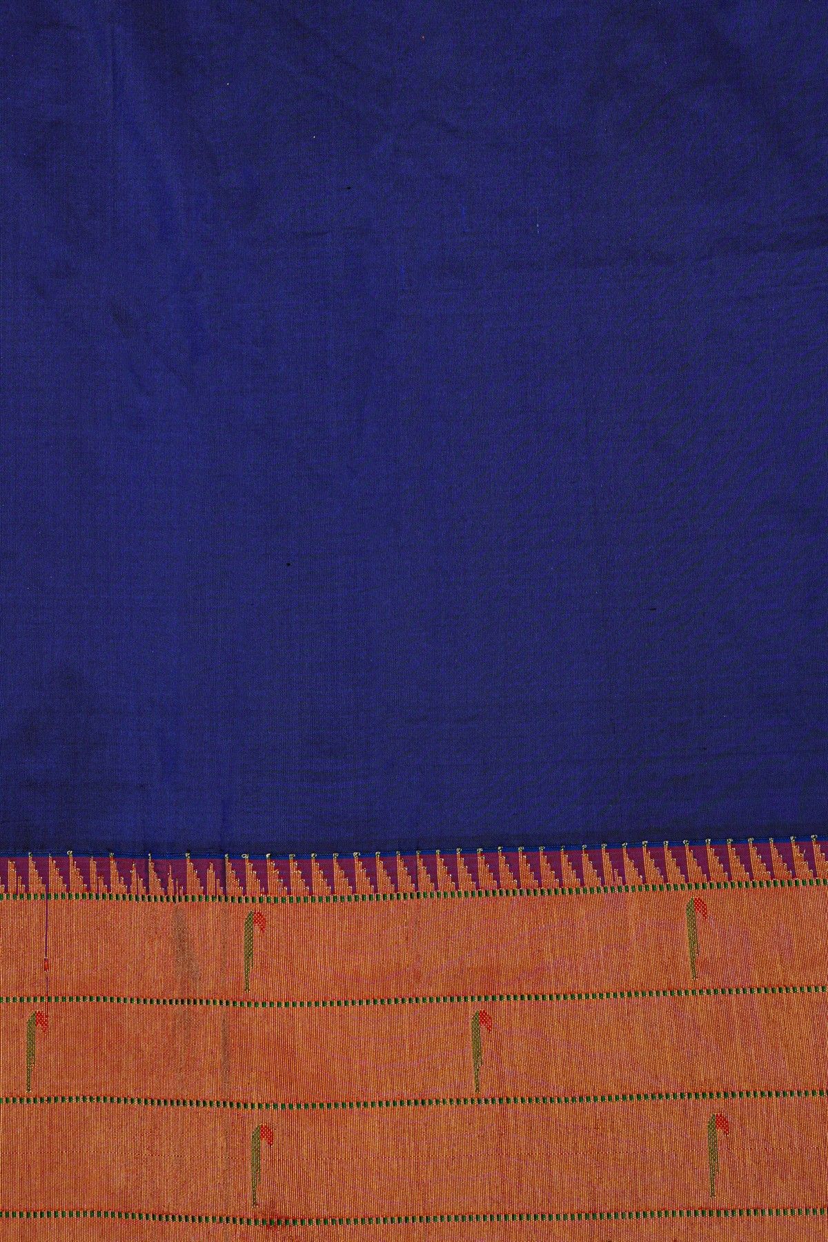 Paithani Silk Navy Blue Saree
