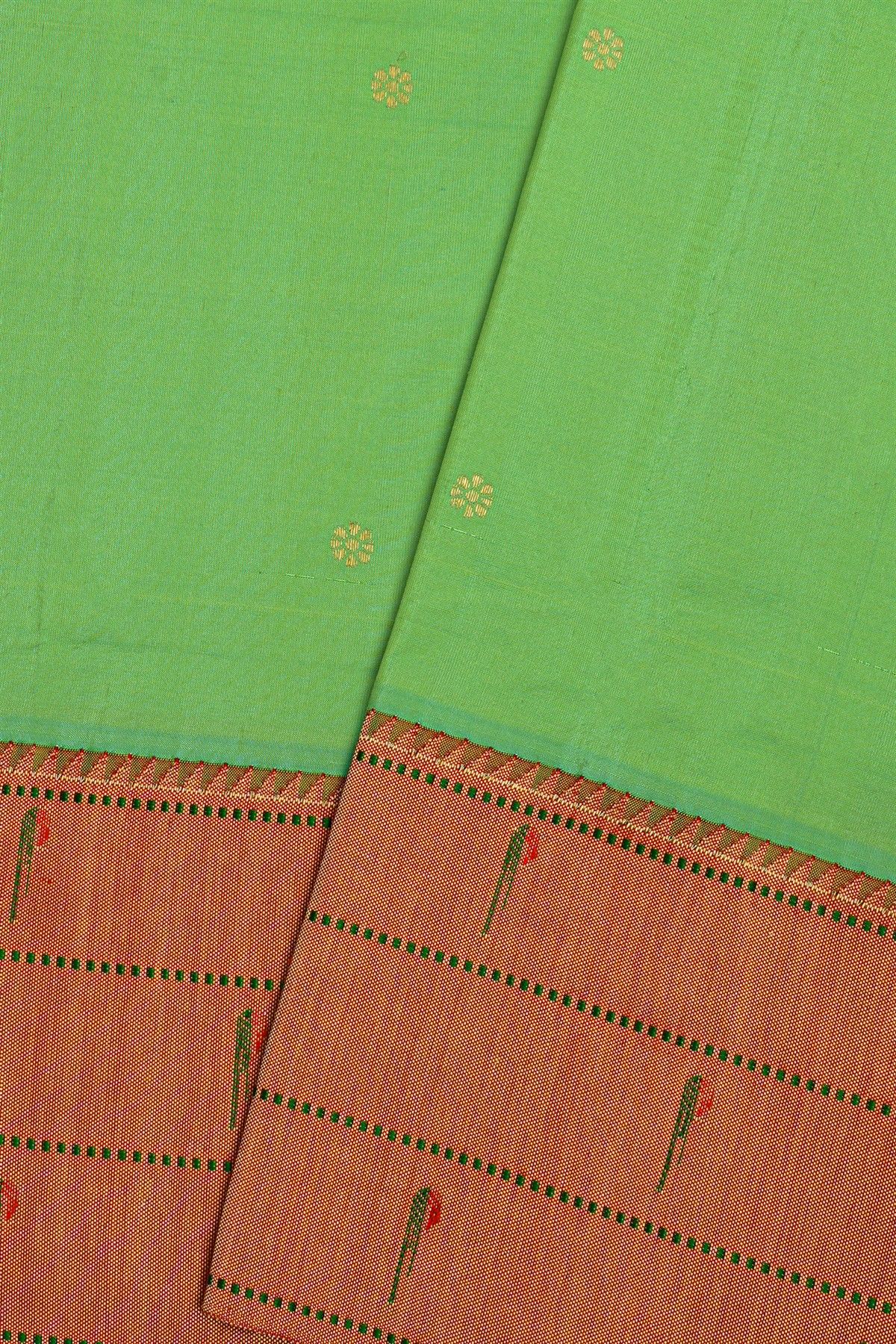 Paithani Silk Green Saree
