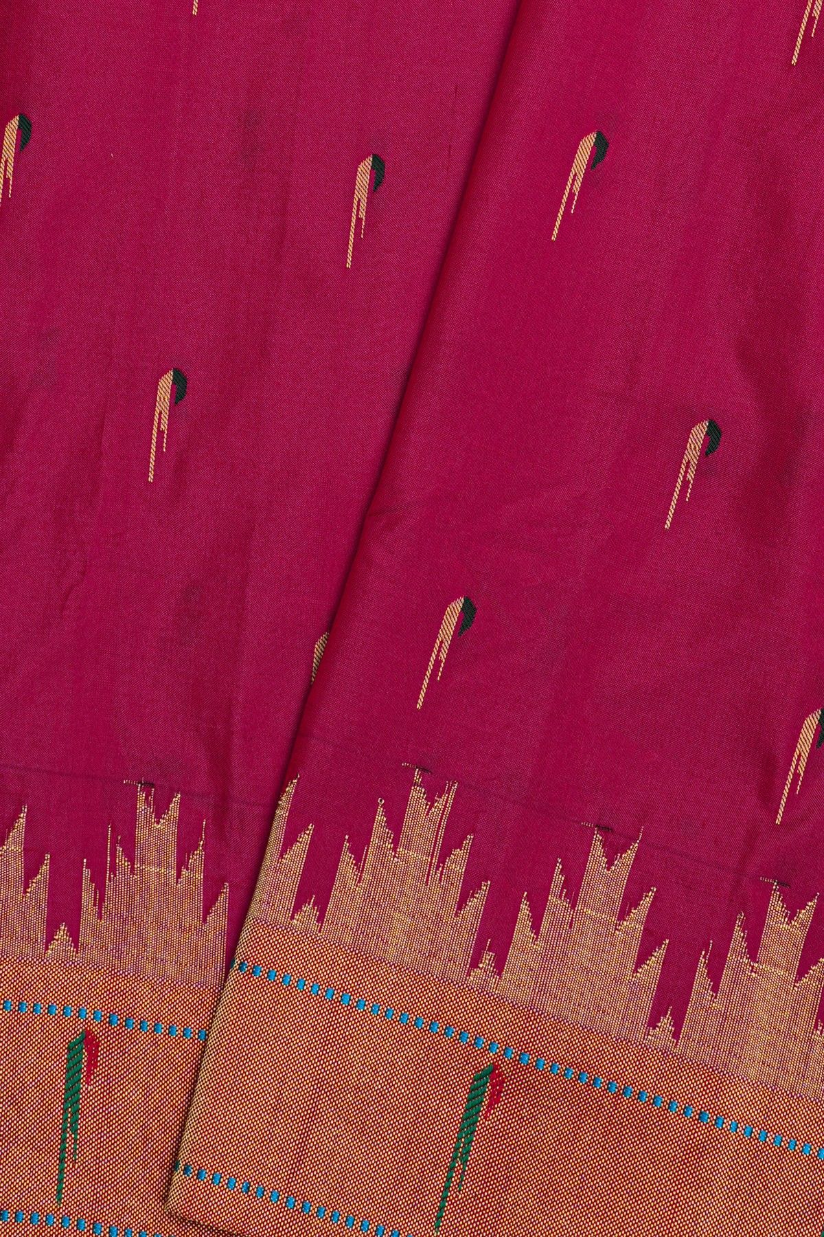 Paithani Silk Magenta Saree