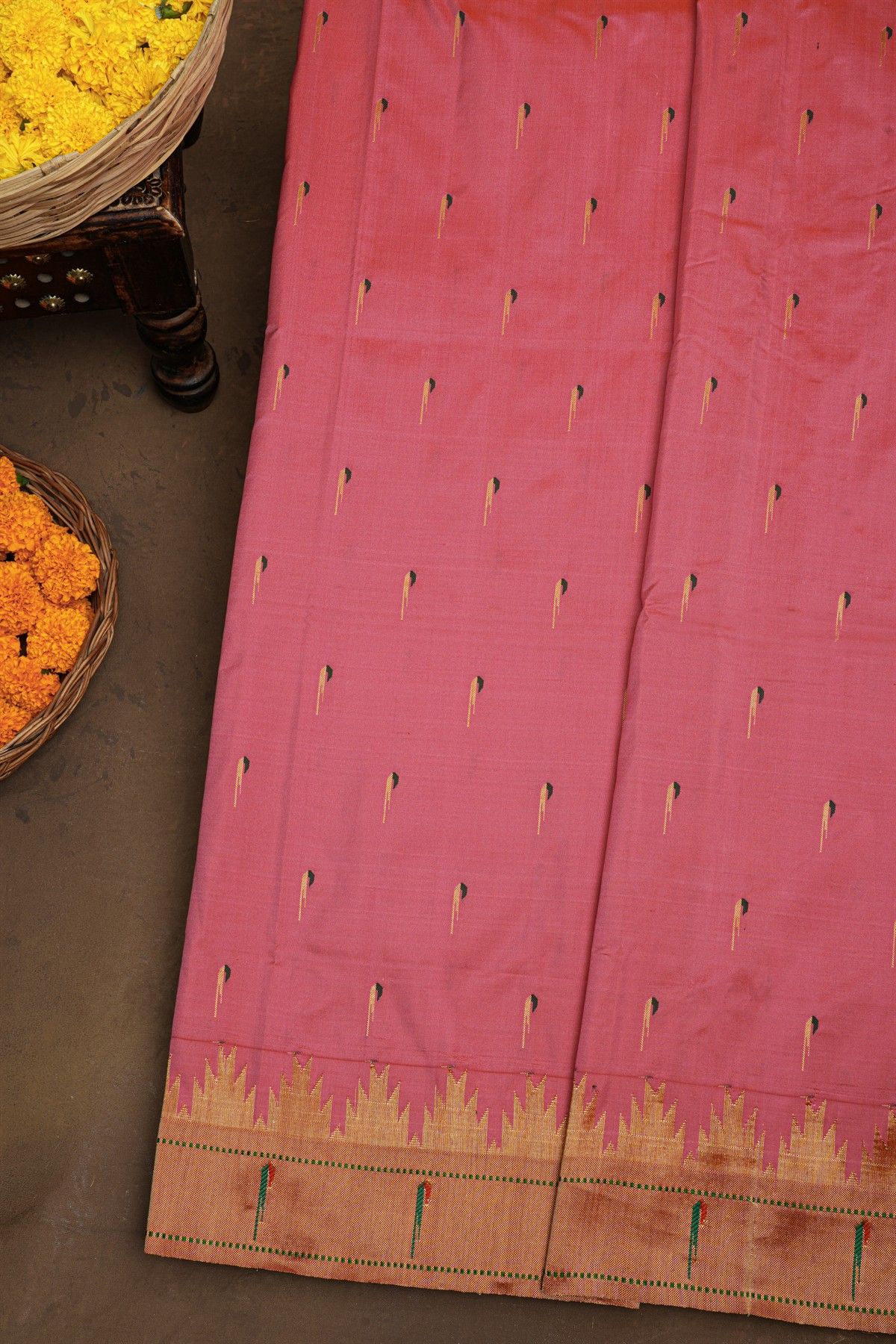 Paithani Silk Pink Saree