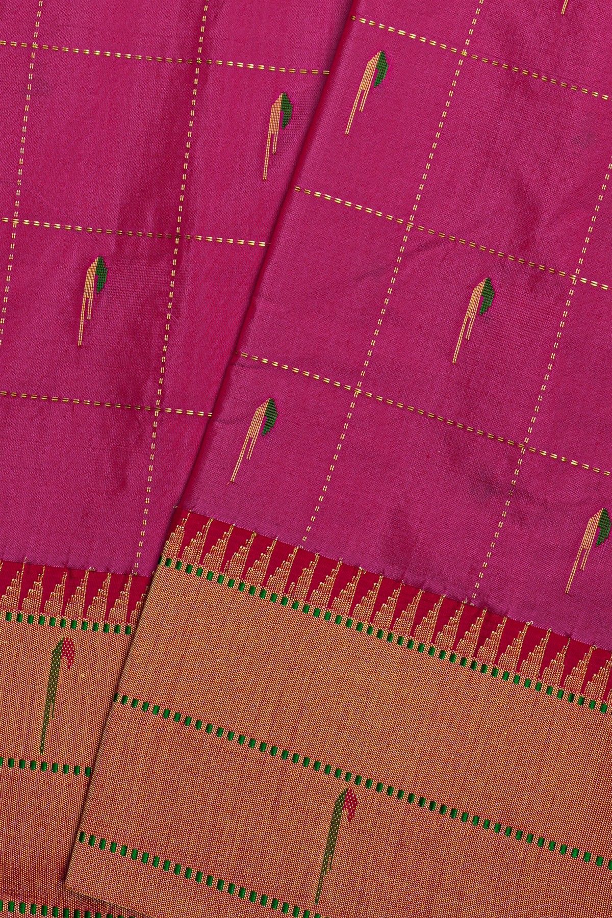 Paithani Silk Magenta Saree