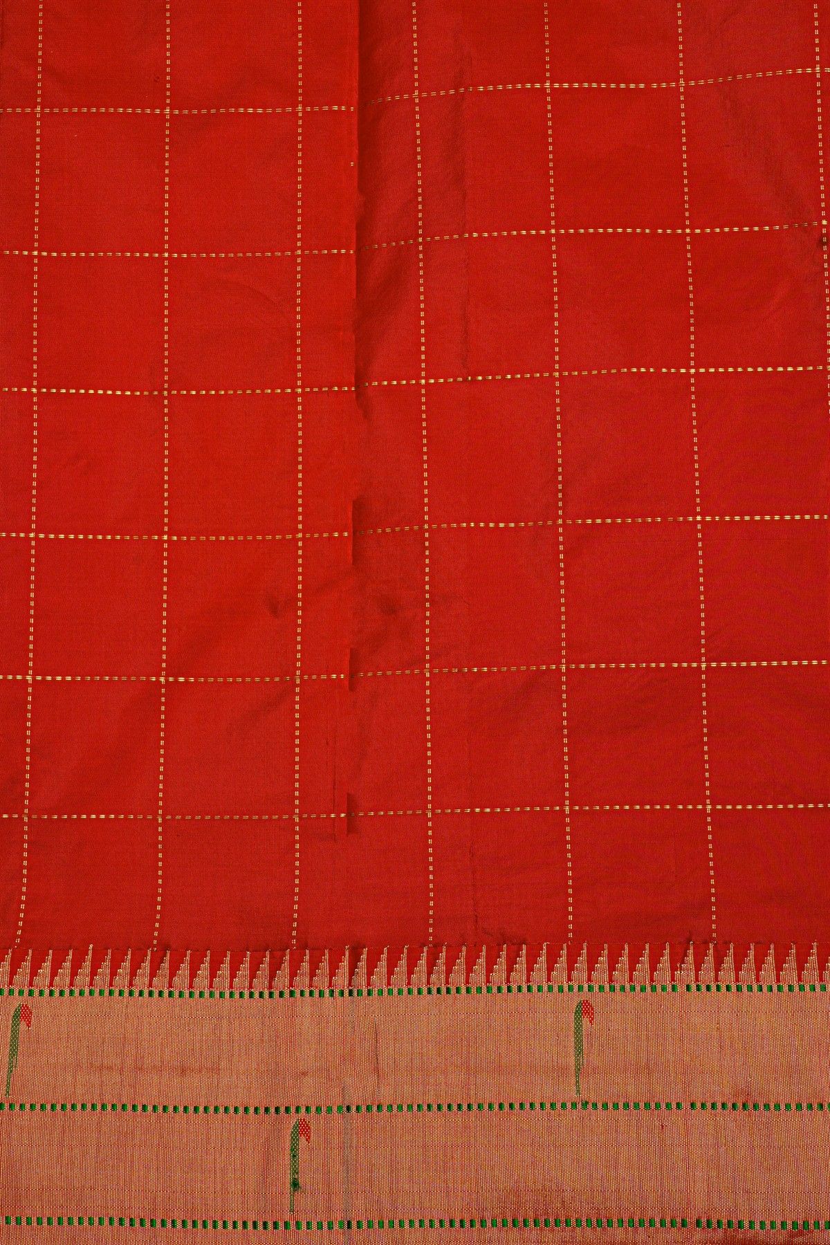 Paithani Silk Off White Saree