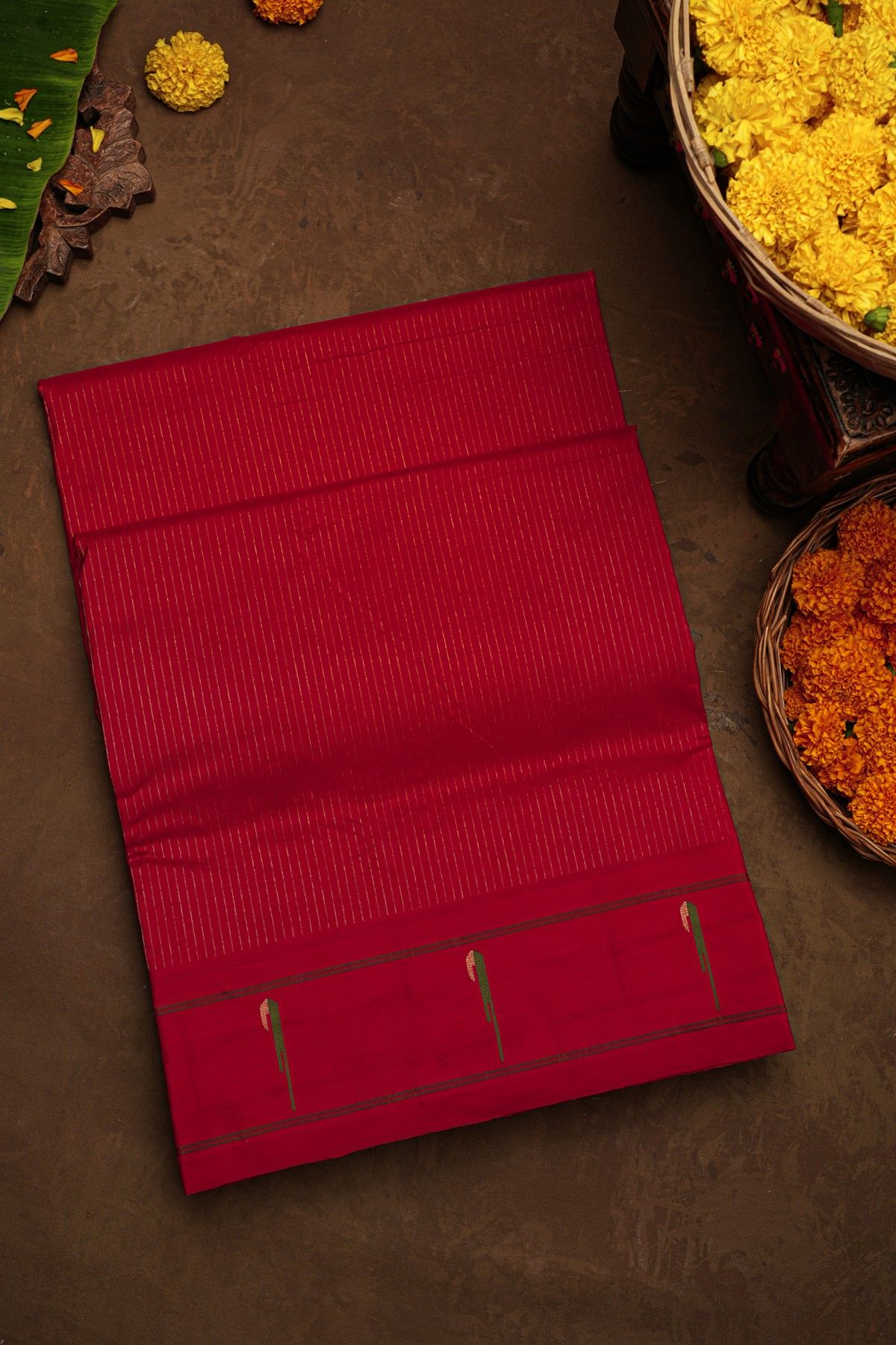 Paithani Silk Dark Pink Saree