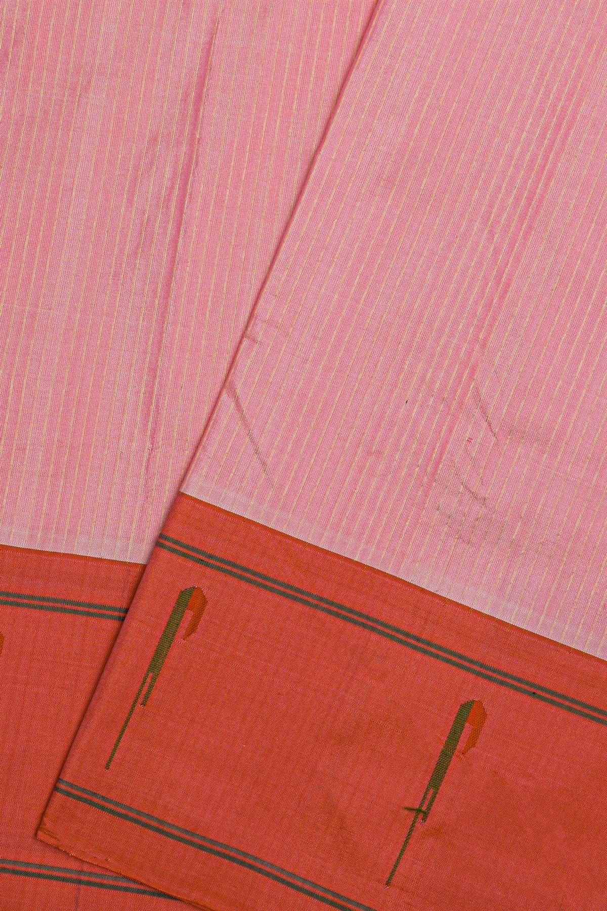 Paithani Silk Pink Saree