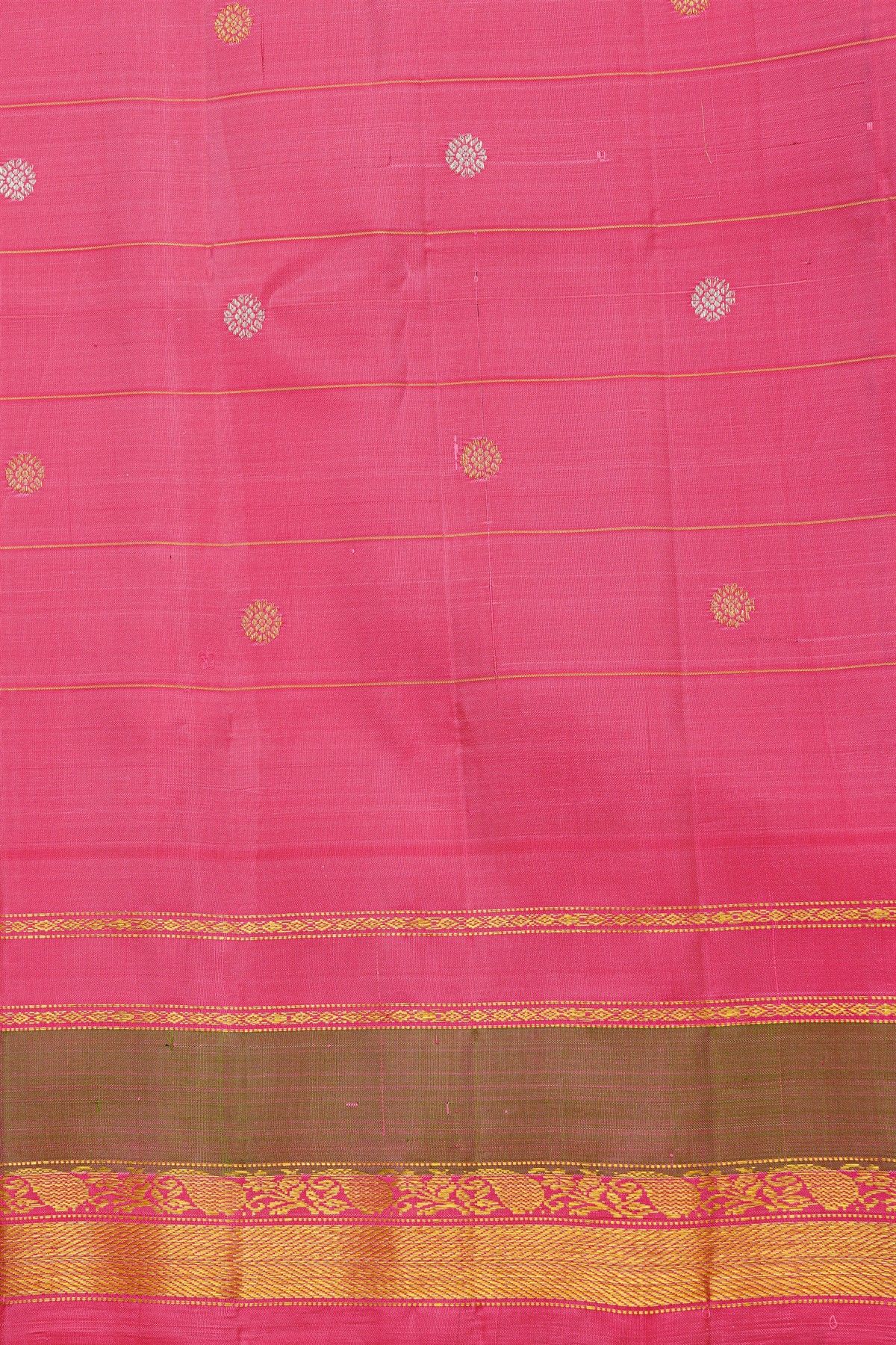 Gadwal Silk Teal Blue Saree