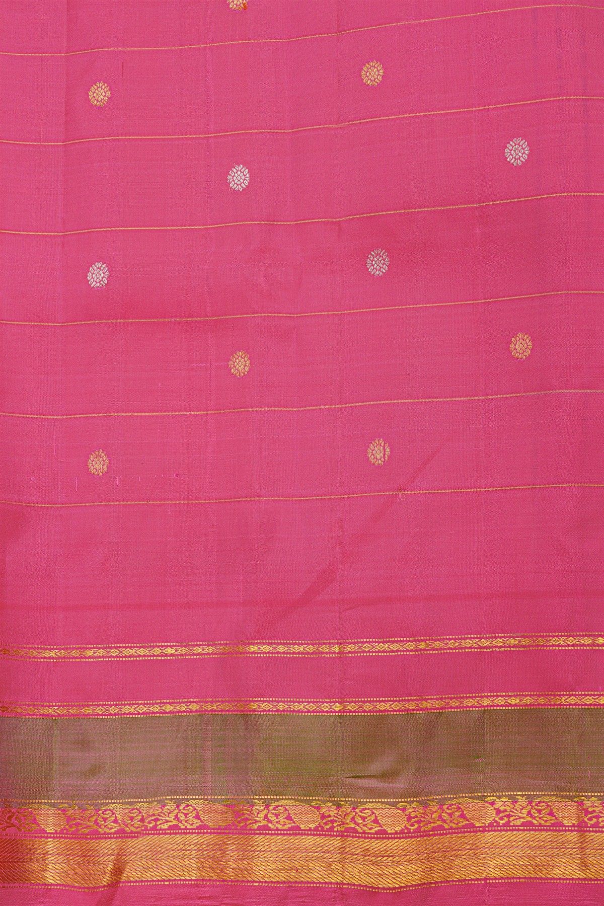 Gadwal Silk Navy Blue Saree
