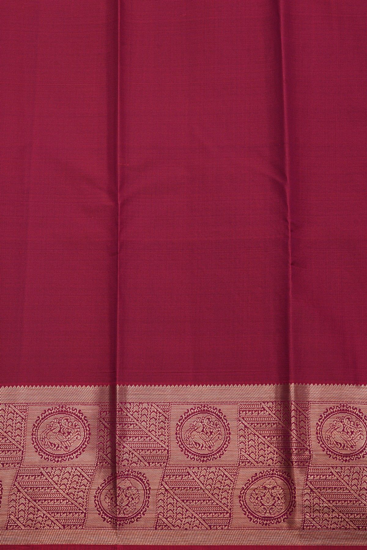 Kancheepuram Silk Magenta Saree