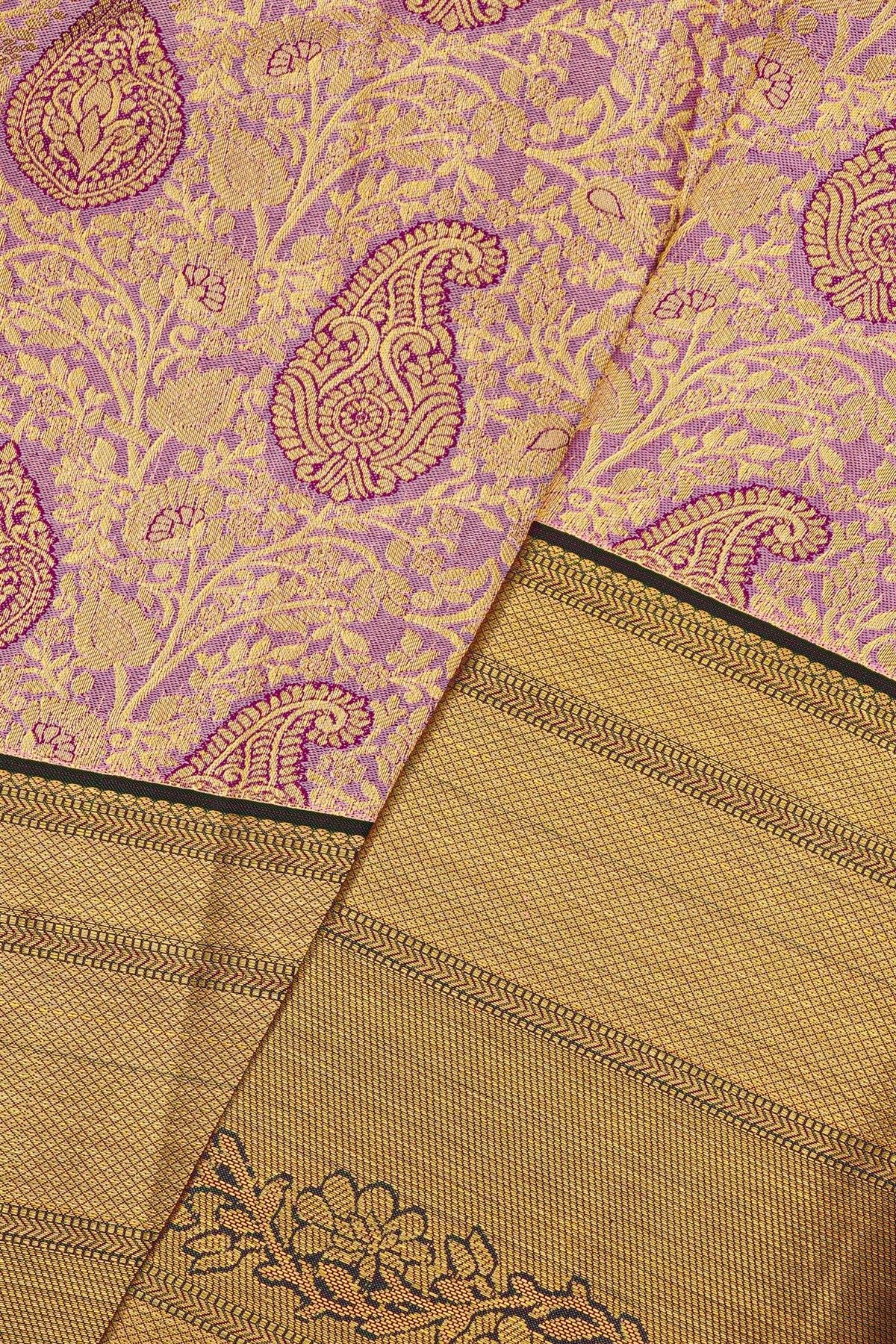 Kancheepuram Silk Lavender Saree