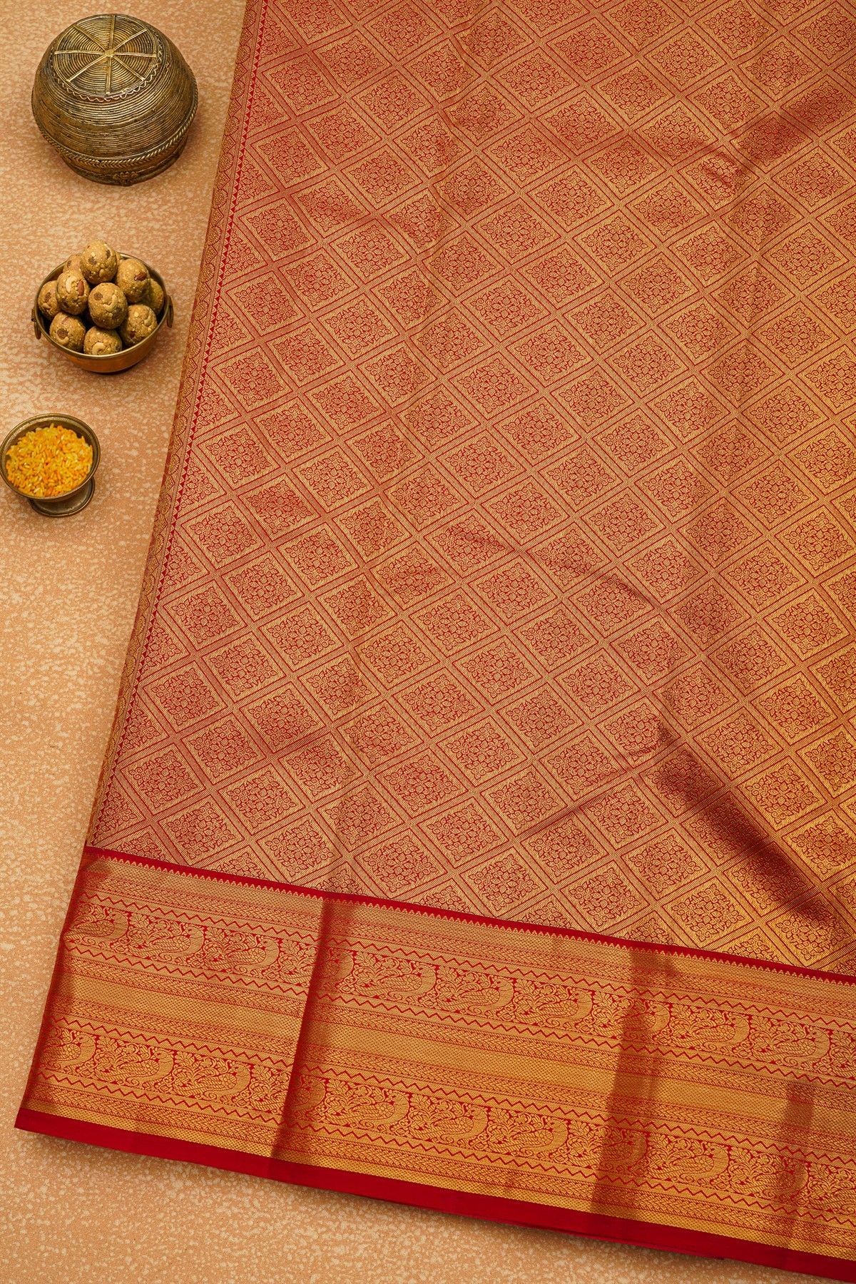 Kancheepuram Silk Baby Pink Saree