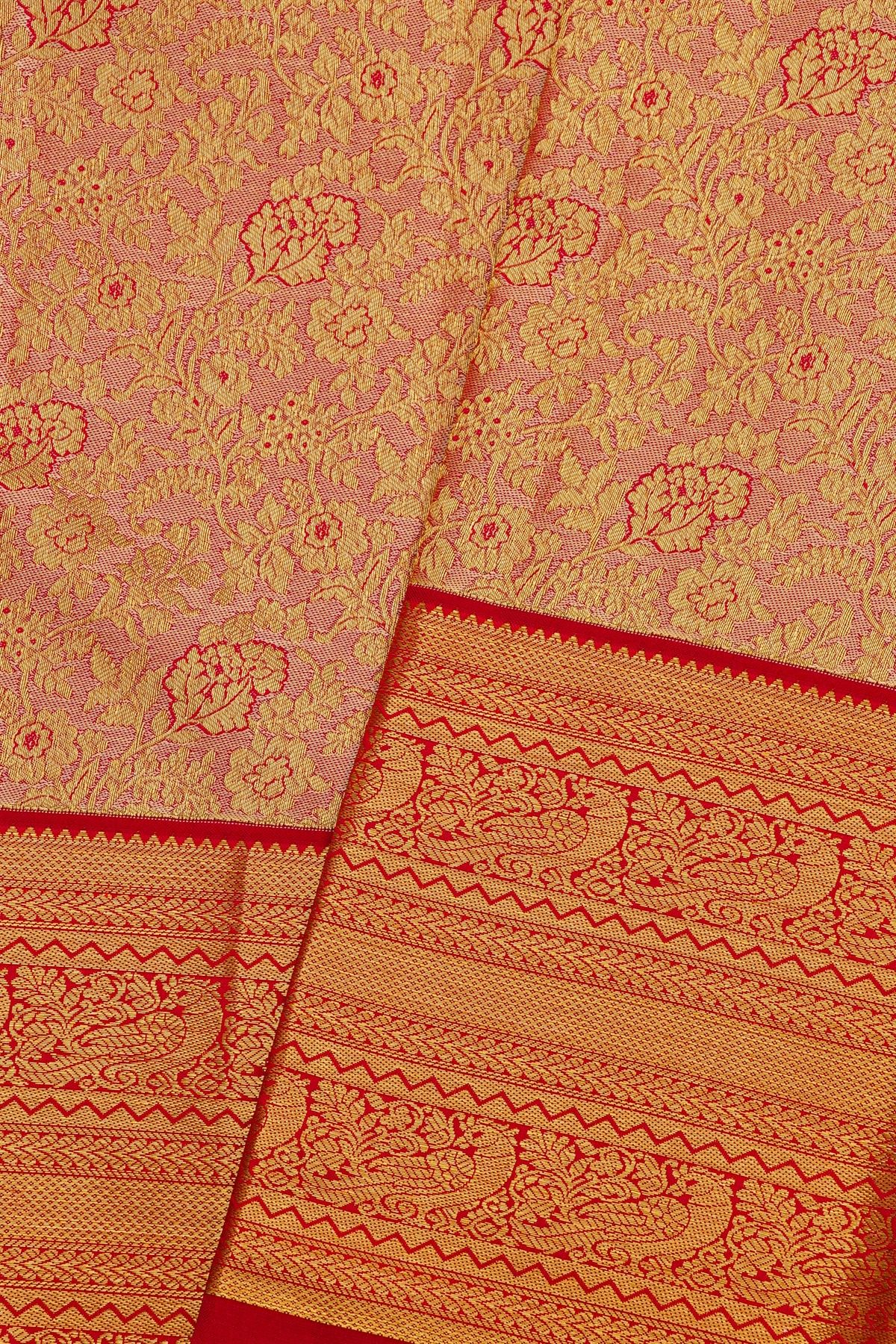 Kancheepuram Silk Baby Pink Saree
