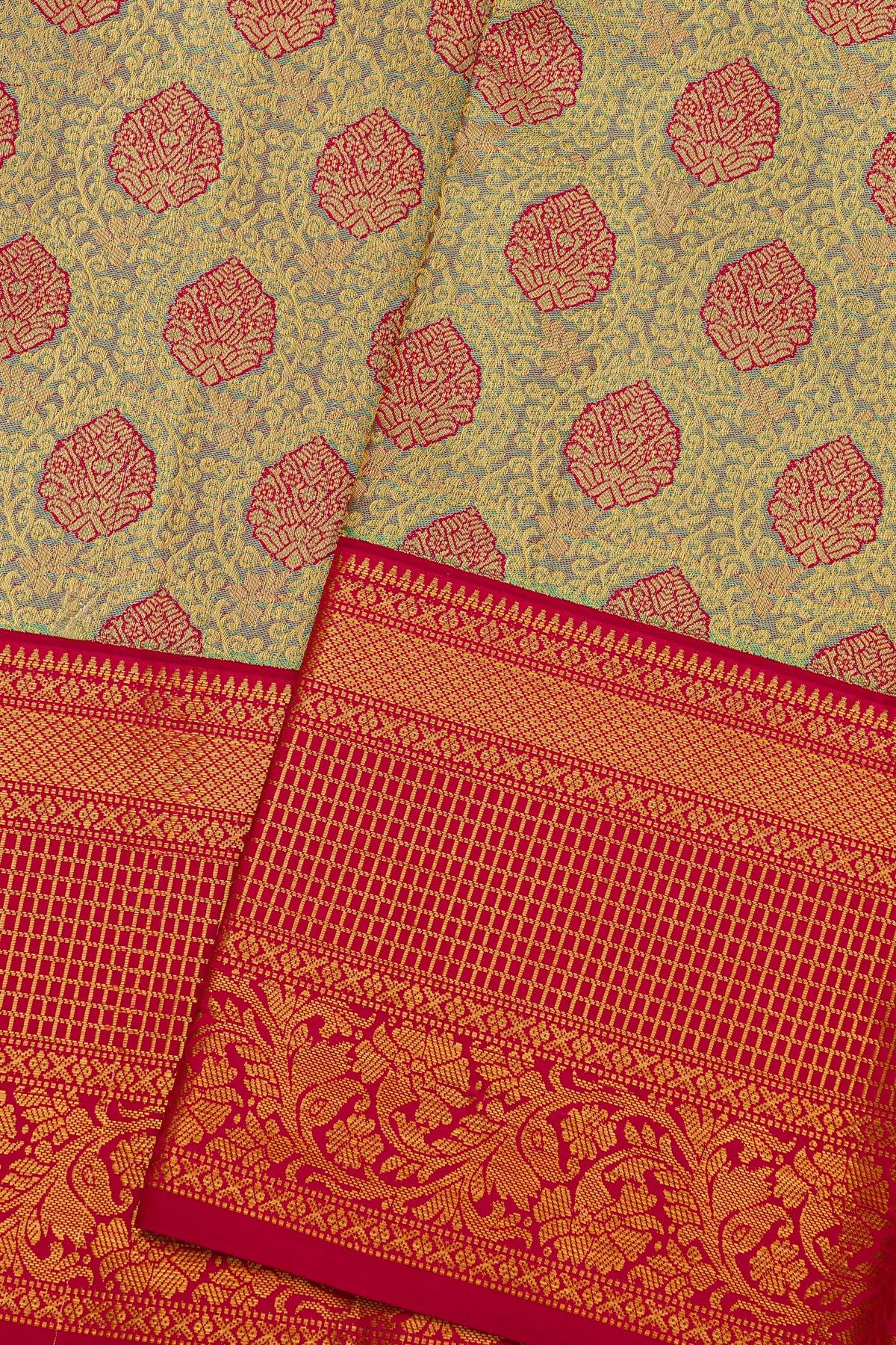 Kancheepuram Silk Dual Colour Saree