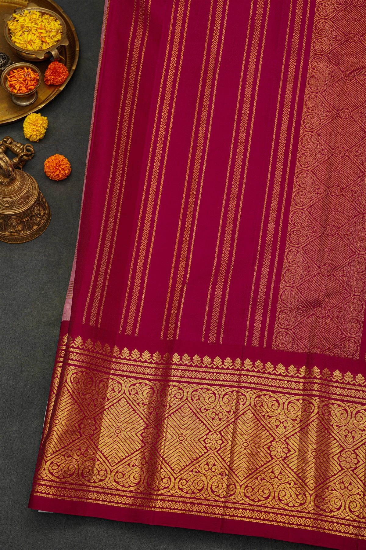 Kancheepuram Silk Light Pink Saree