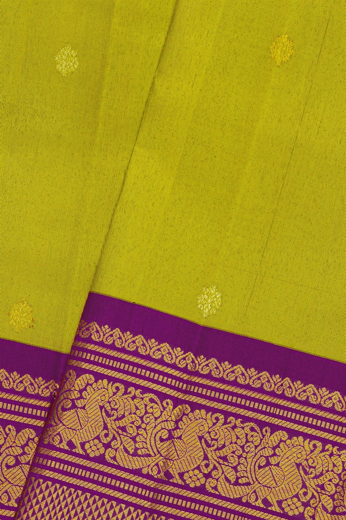 Kancheepuram Silk Green Saree